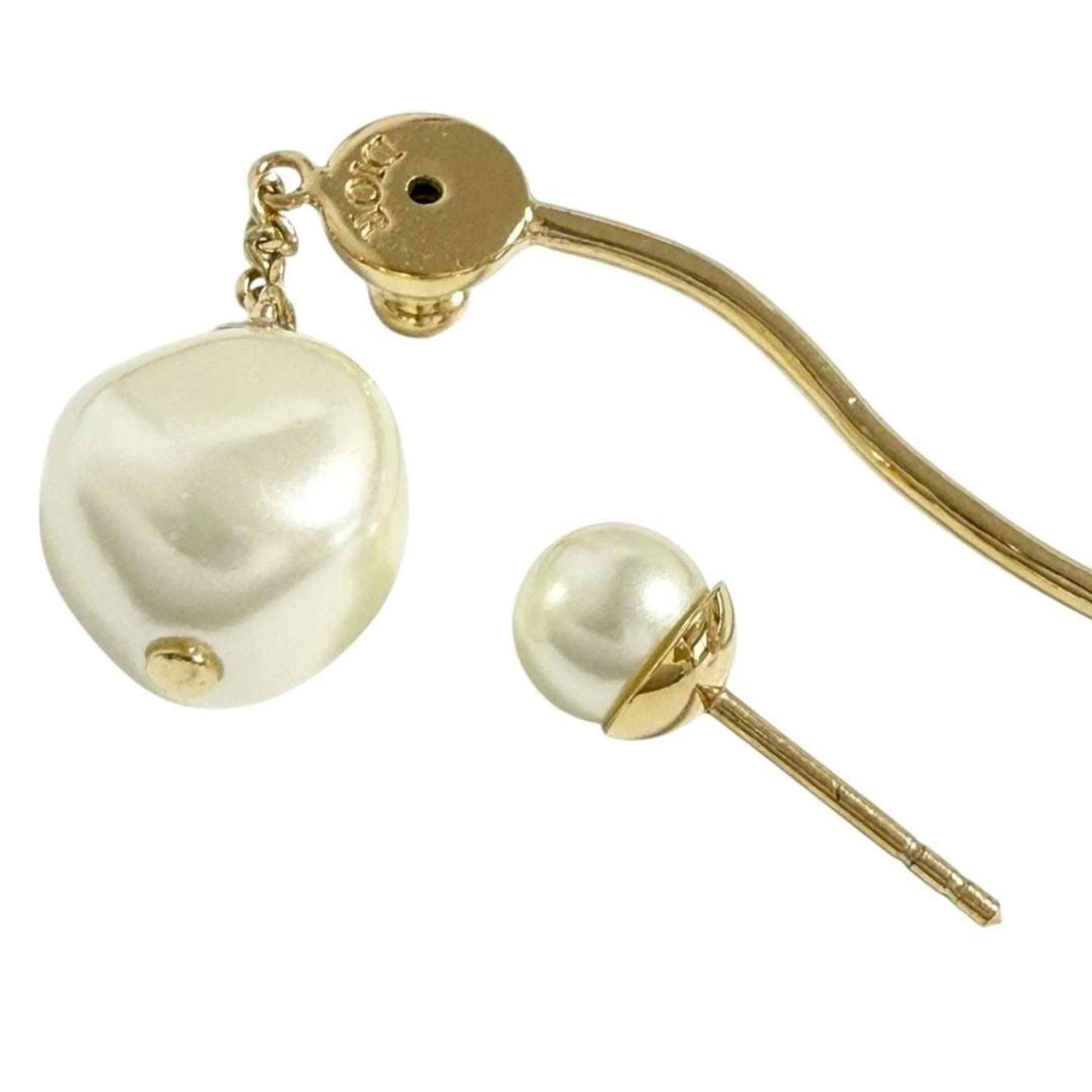 Ring Artificial Pearl and Metal and Rhinestone - Image 5