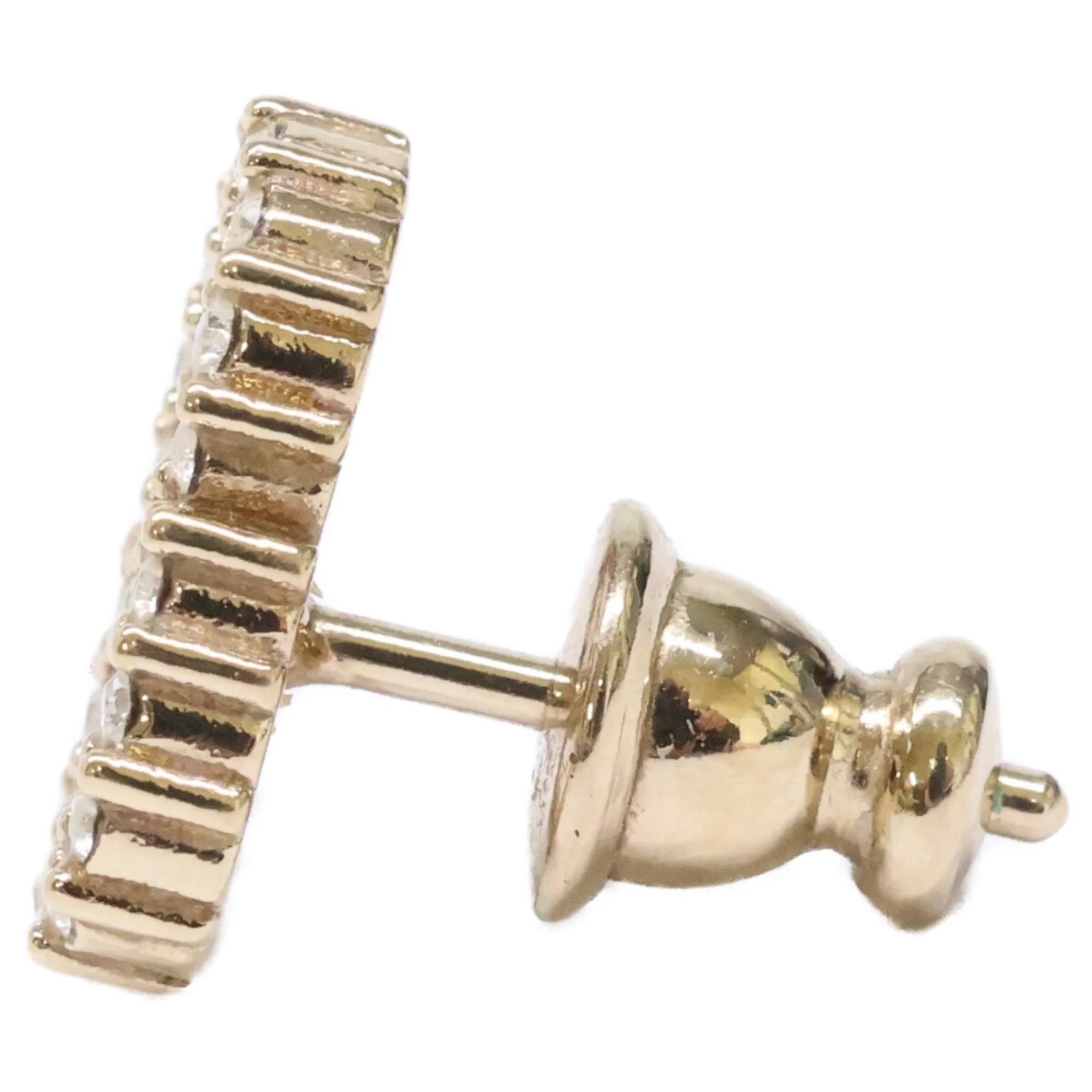 Single Earring Crystal Gold-Tone Metal - Image 5