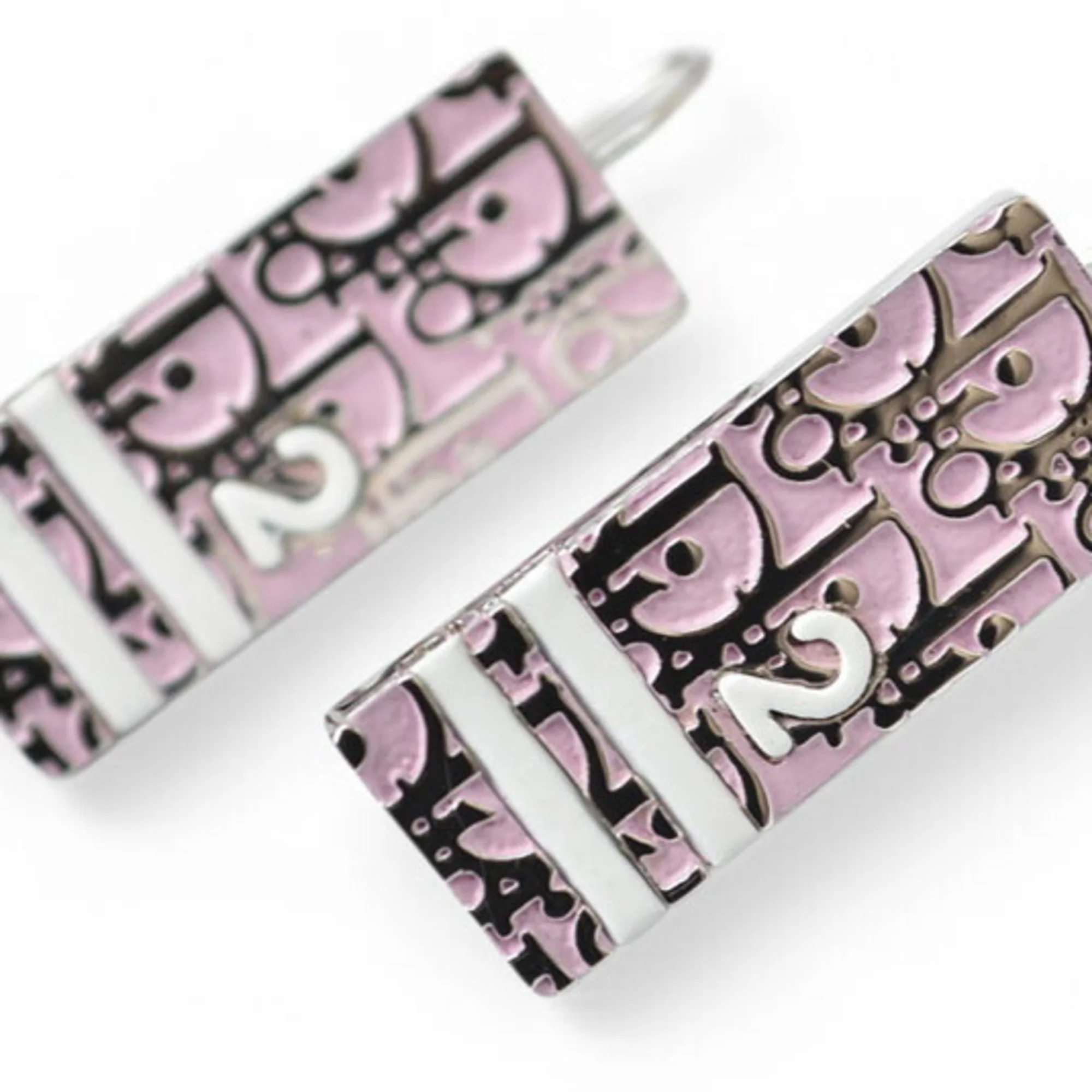 Trotter Drop Earrings Metal Light Pink and Silver Silver-Tone Metal - Image 3