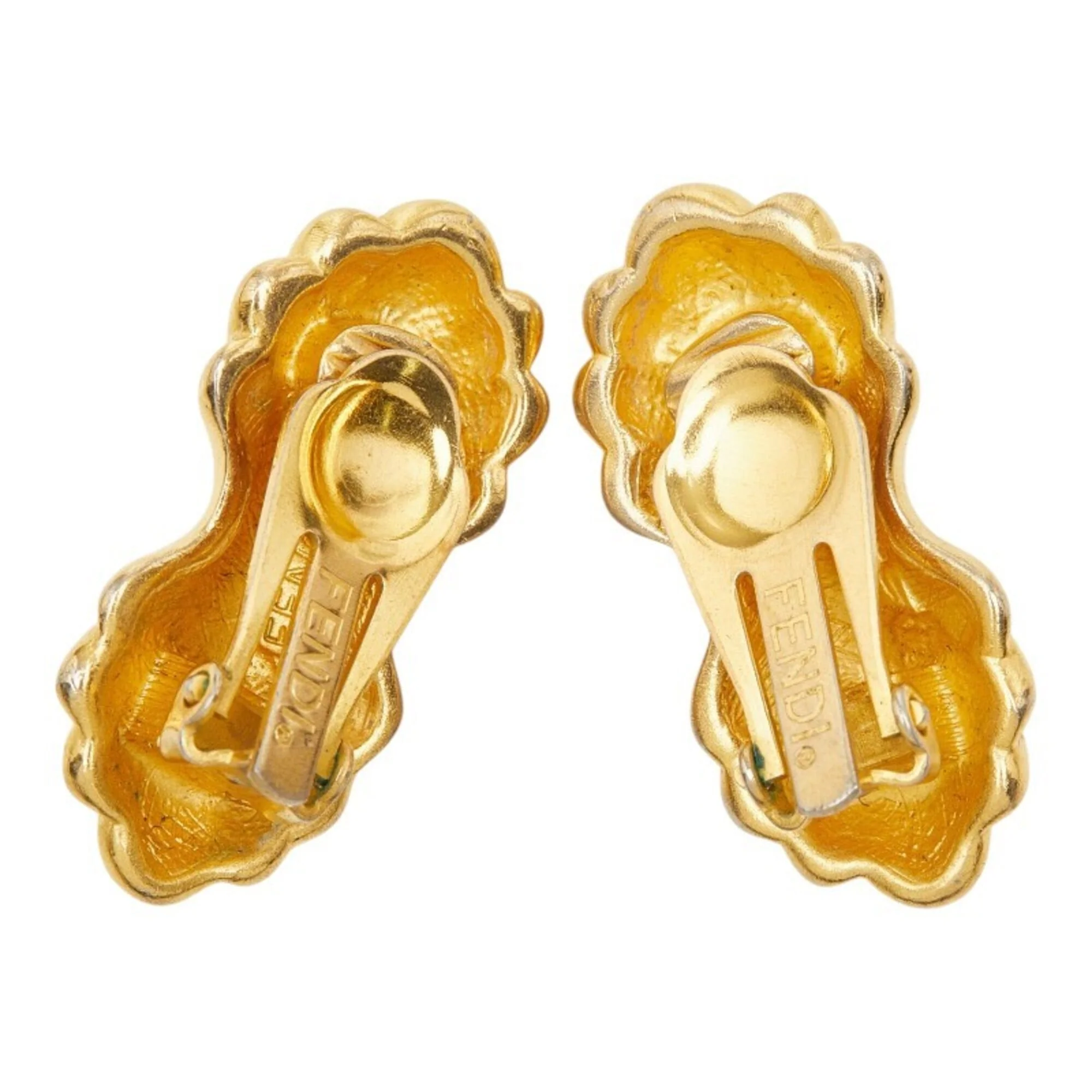 Earrings Logo Gold-Tone Metal - Image 3
