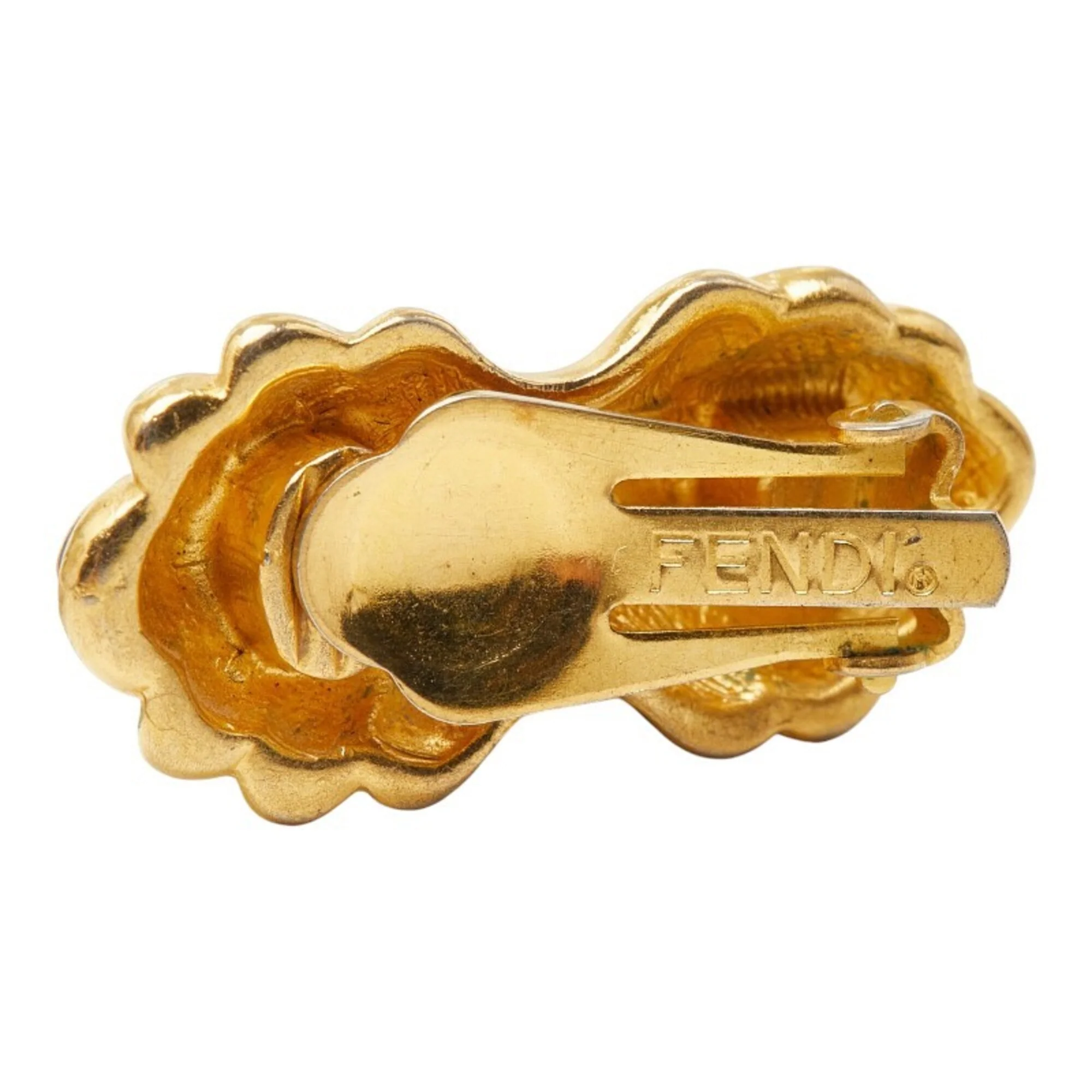 Earrings Logo Gold-Tone Metal - Image 4