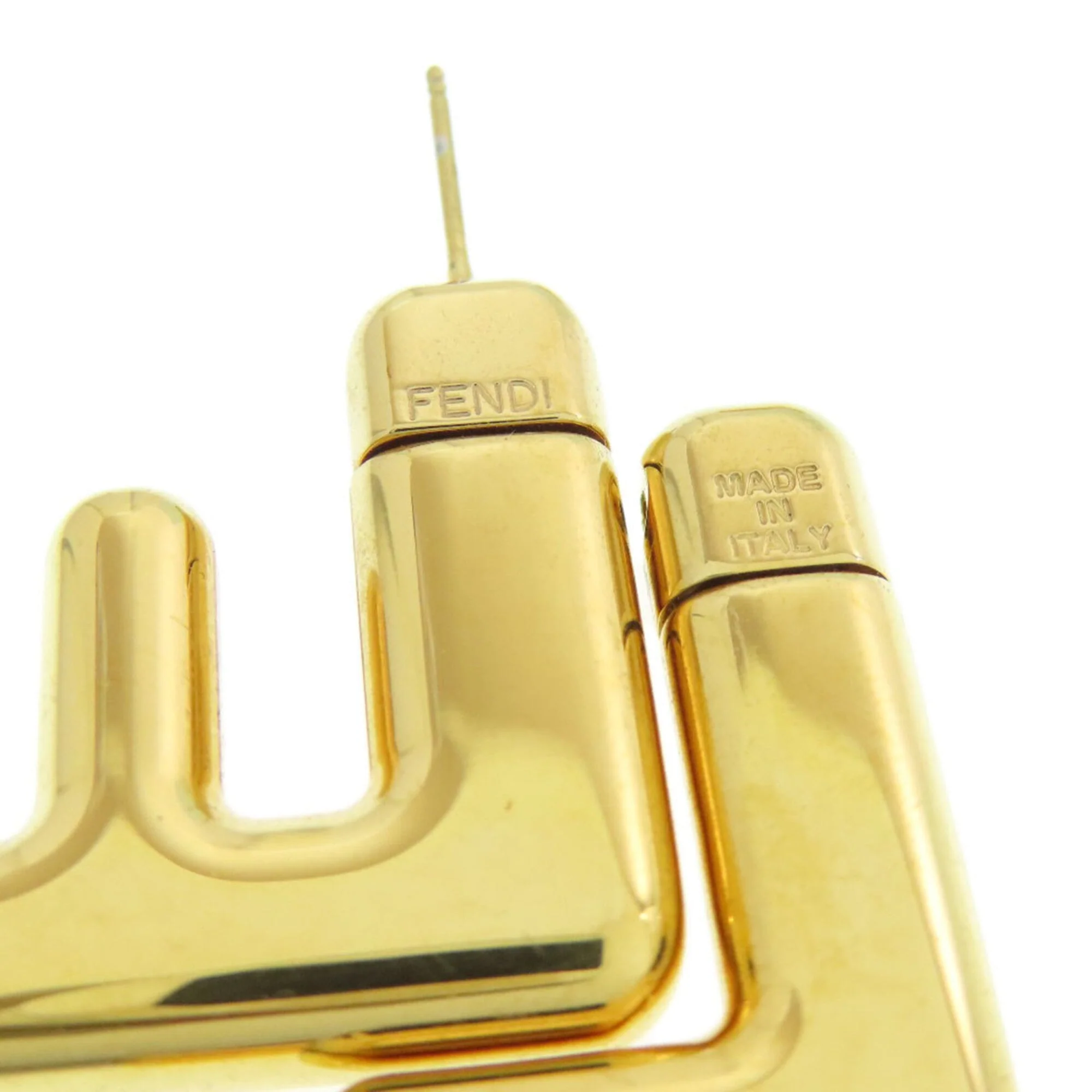 Earrings Logo Gold-Tone Metal - Image 4