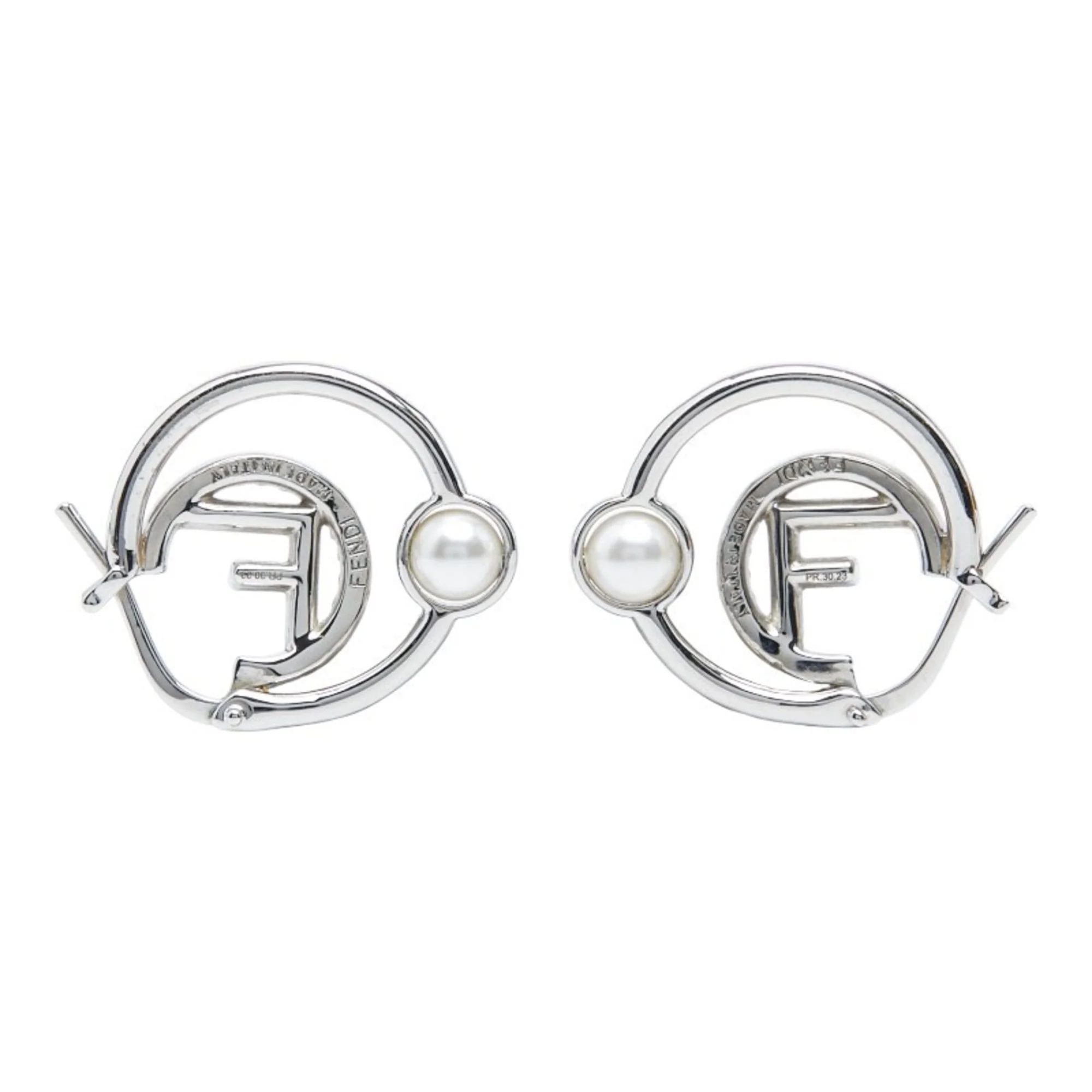 Earrings Pearl Hoop - Image 3