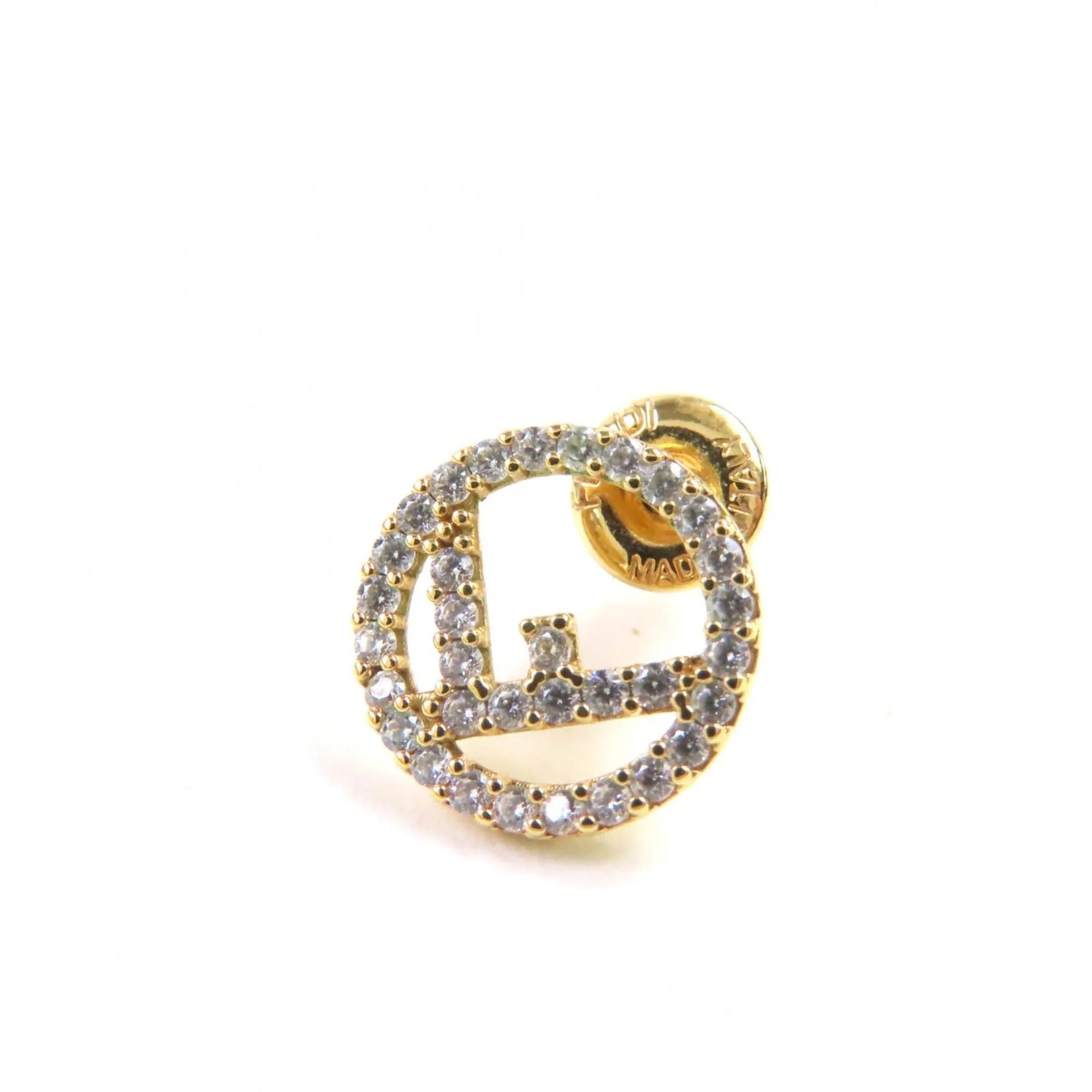 Rhinestone Earrings Gold and Silver - Image 5