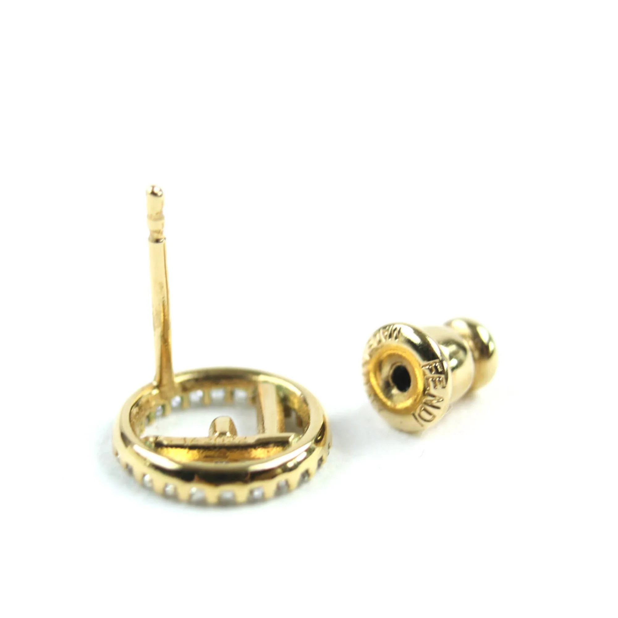 Rhinestone Earrings Gold and Silver - Image 6