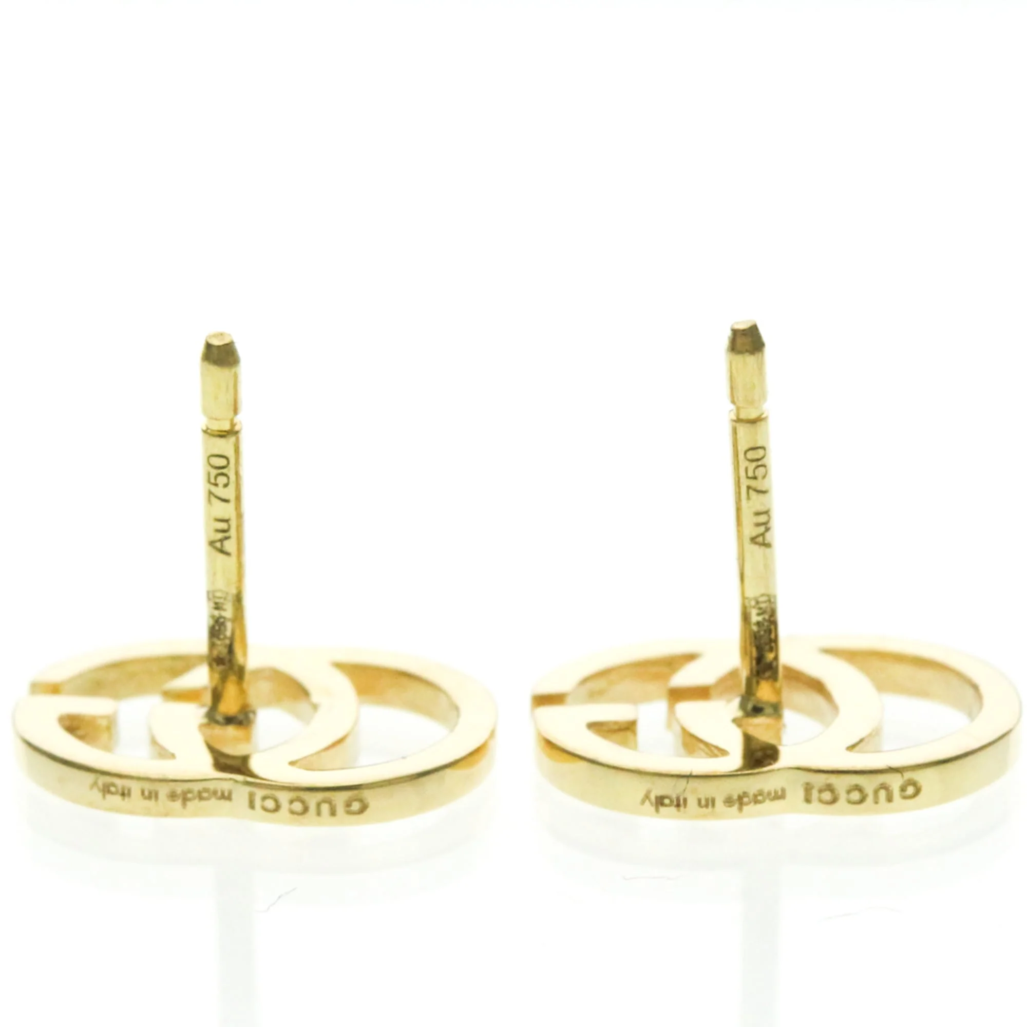 Earrings Stud 18K Yellow Gold - Image 3