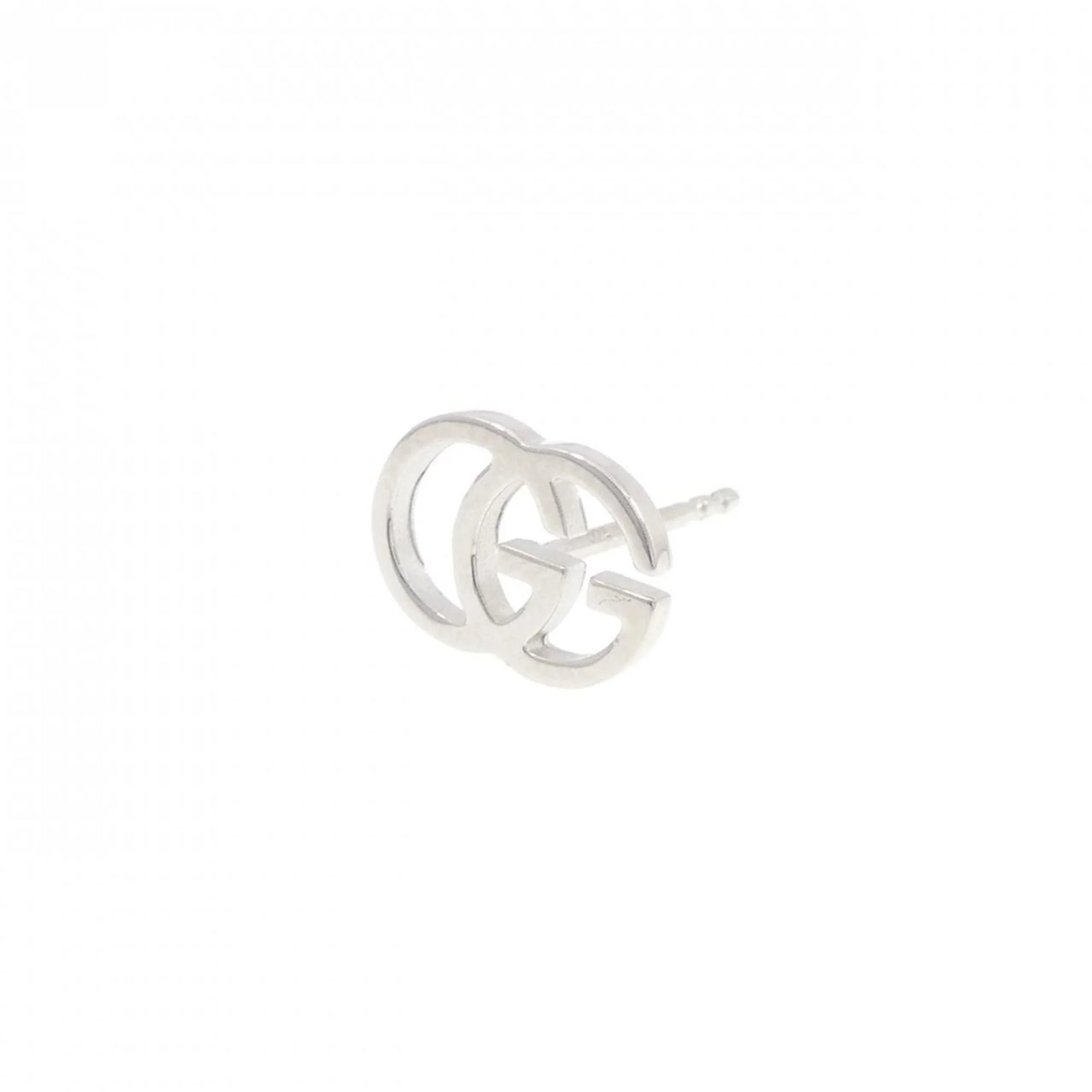 Single Earring Stud 18K White Gold - Image 2