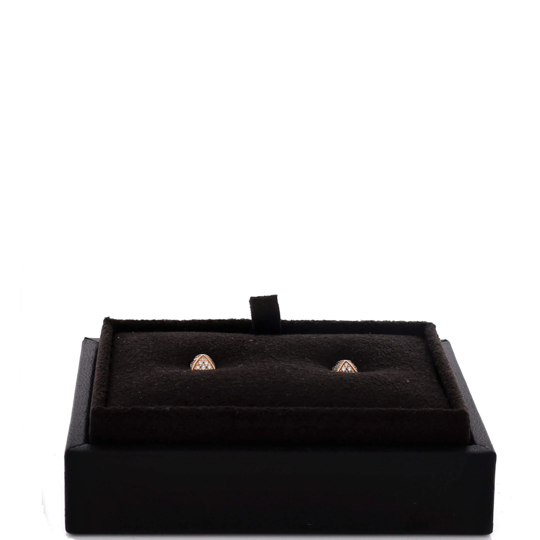 Clou d'H Stud Earrings 18K Rose Gold with Diamonds - Image 2