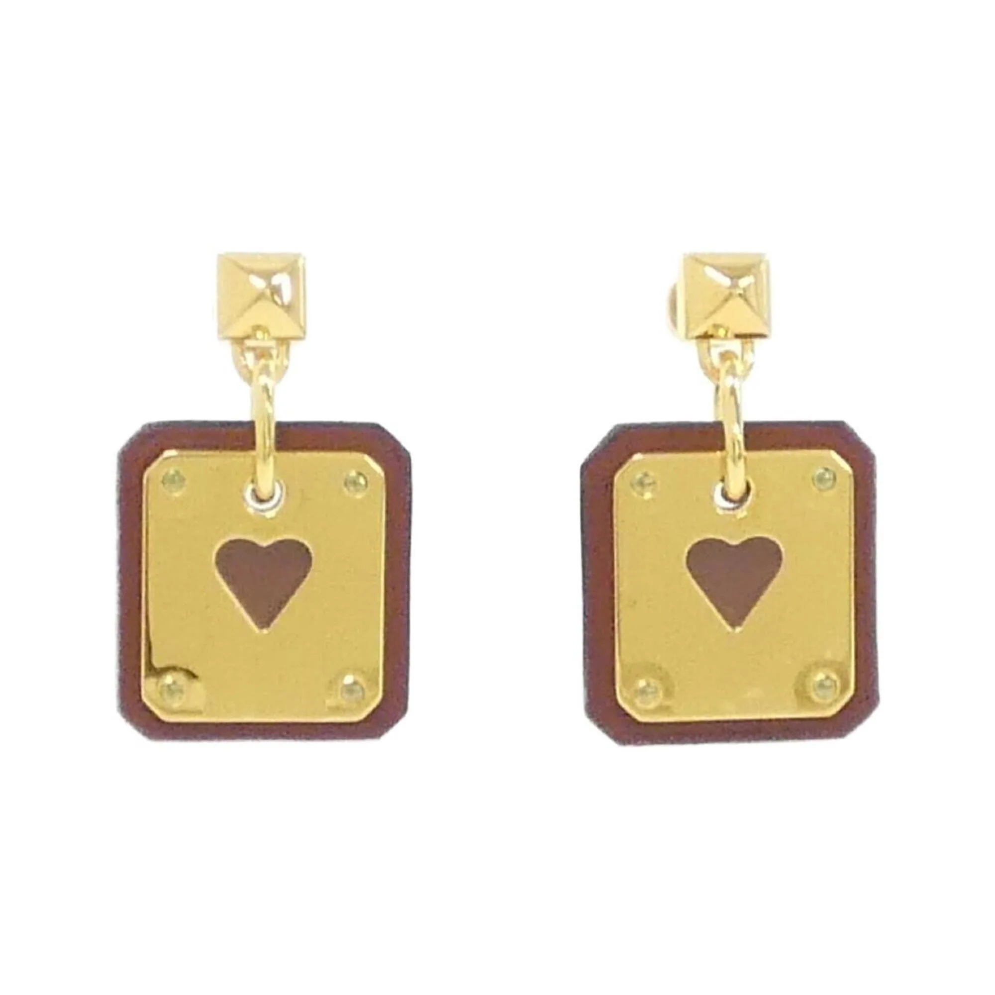 Earrings Swift Leather and Gold