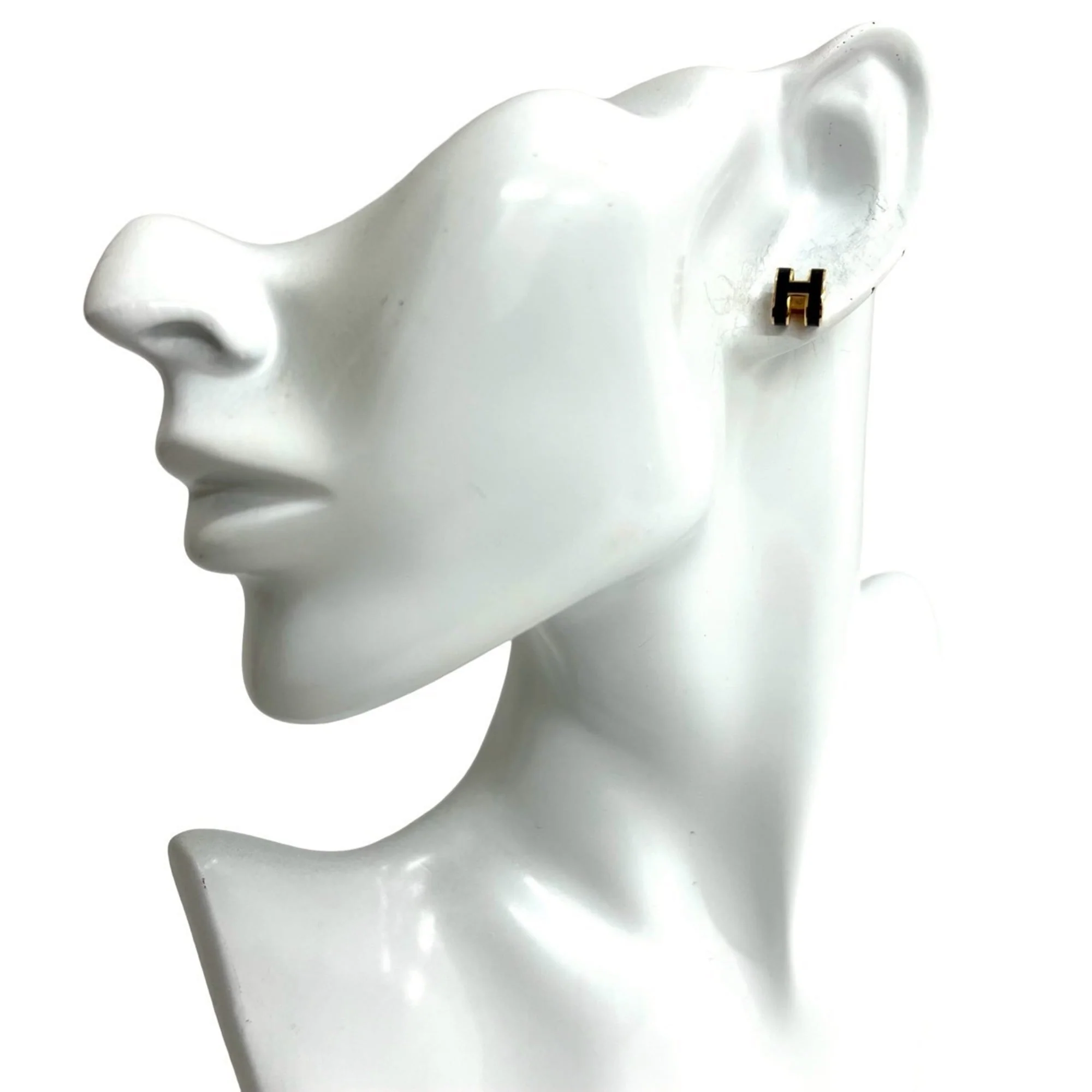 Pop H Earrings Gold-Tone Metal Gold-Tone Metal - Image 2