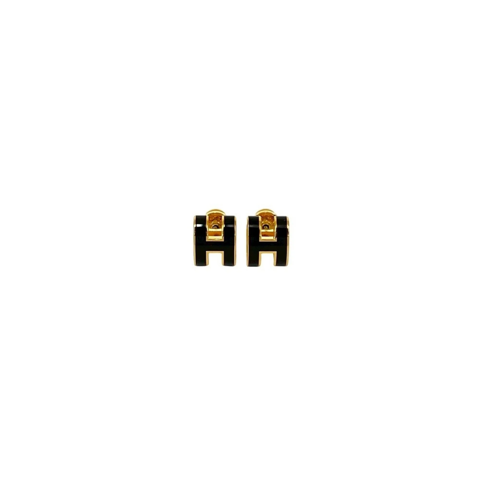 Pop H Earrings Gold-Tone Metal Gold-Tone Metal