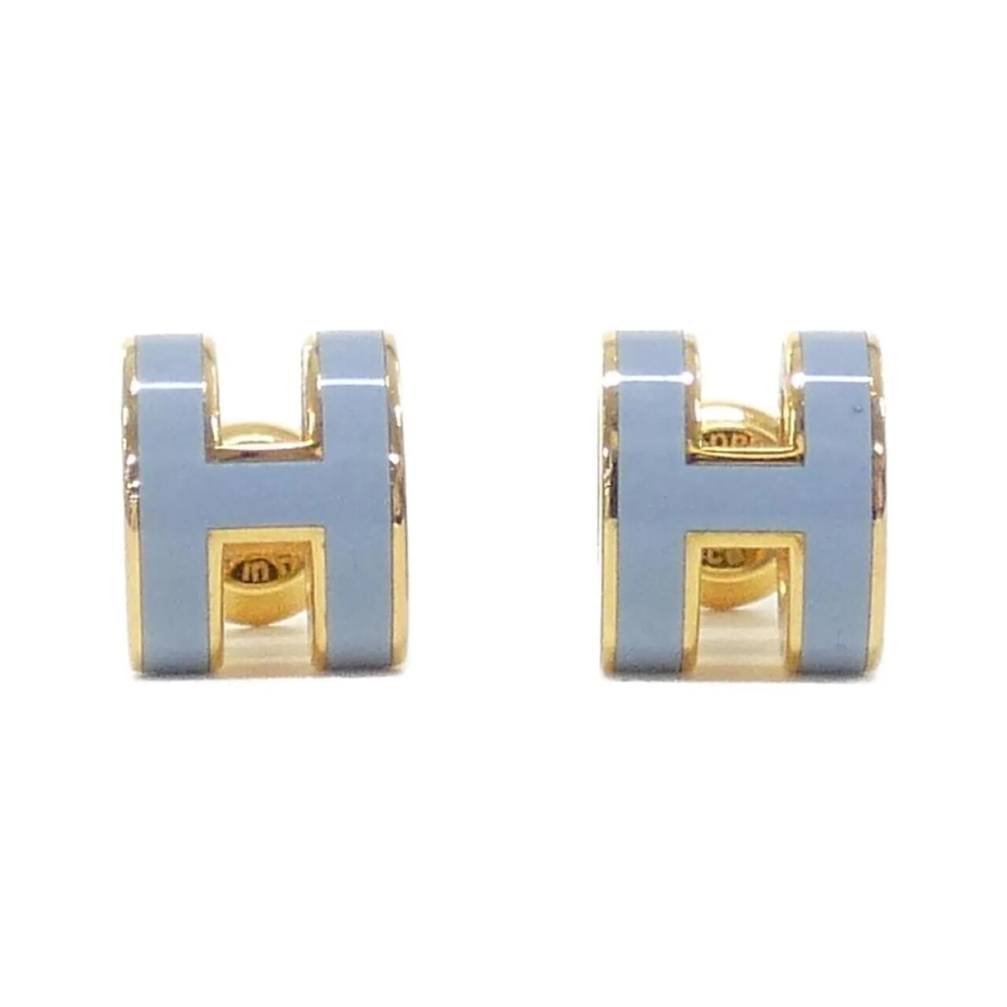 Pop H Earrings Gold-Tone Metal Gold-Tone Metal