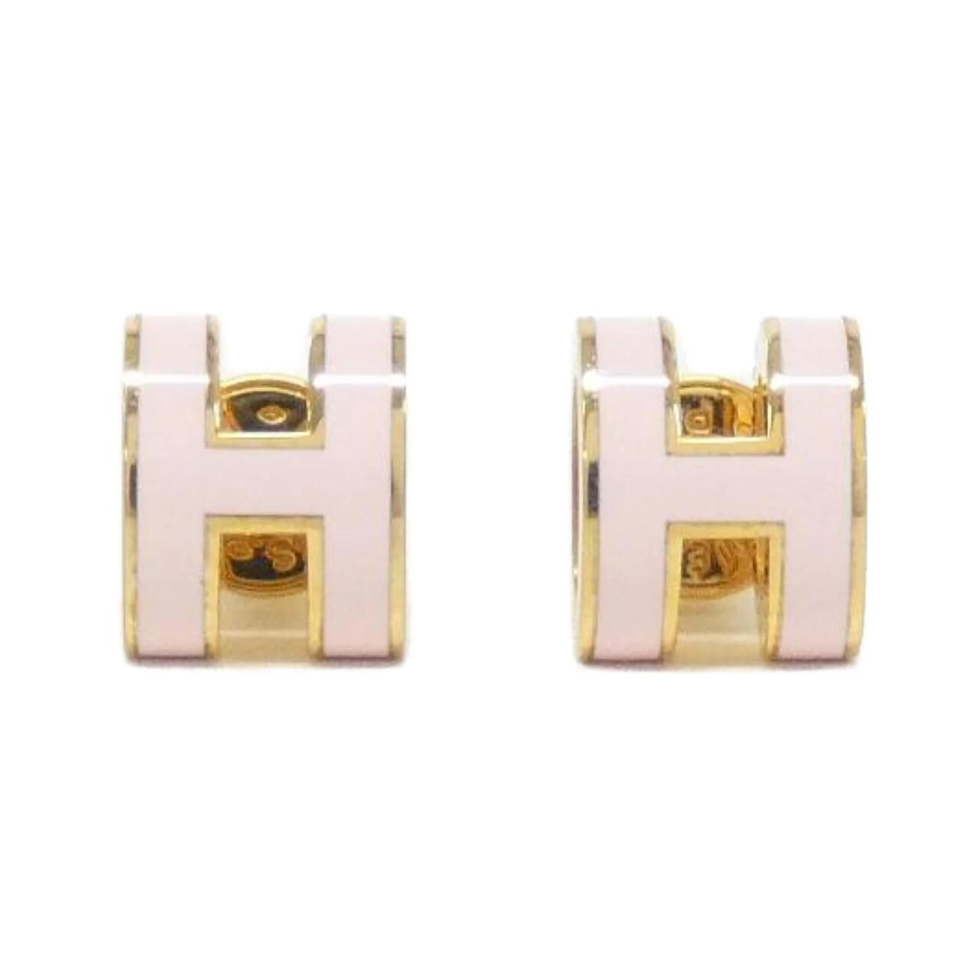 Pop H Earrings Gold-Tone Metal Rose Gold-Tone Metal
