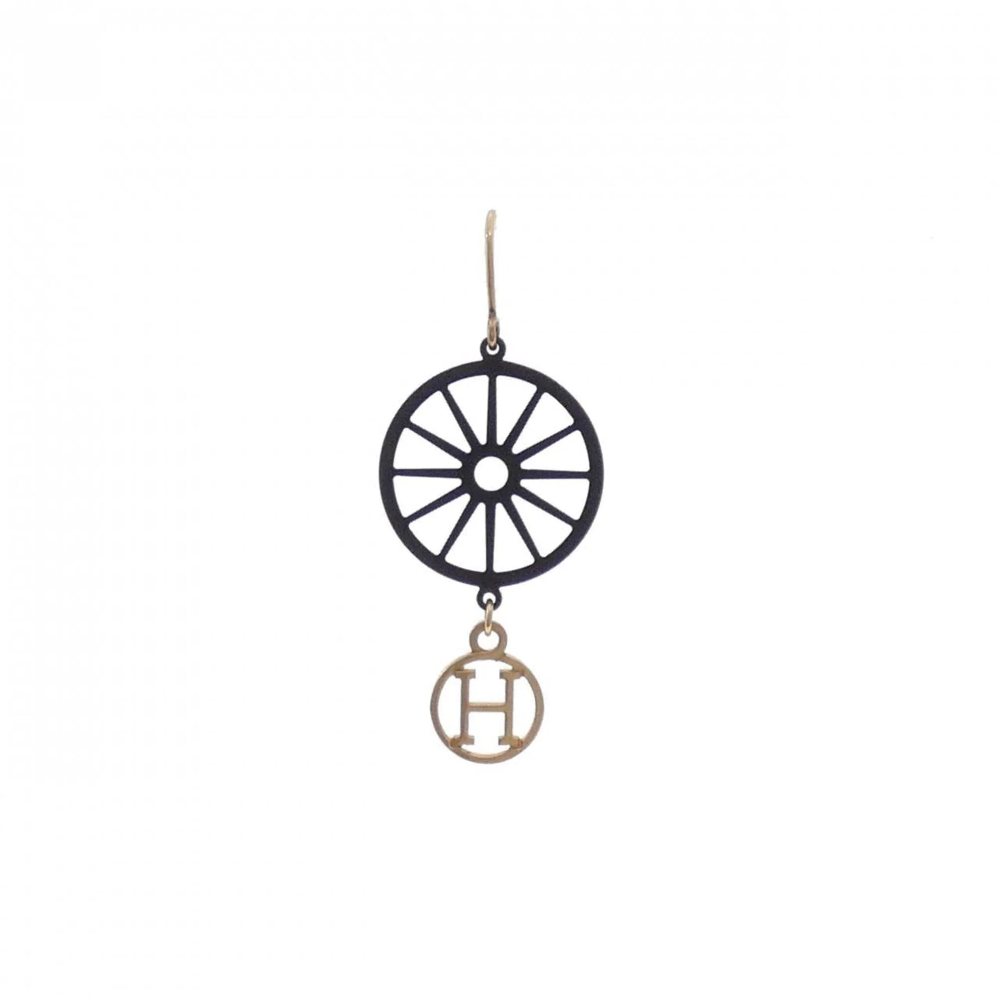 Single Earring 18K Rose Gold and Sterling Silver