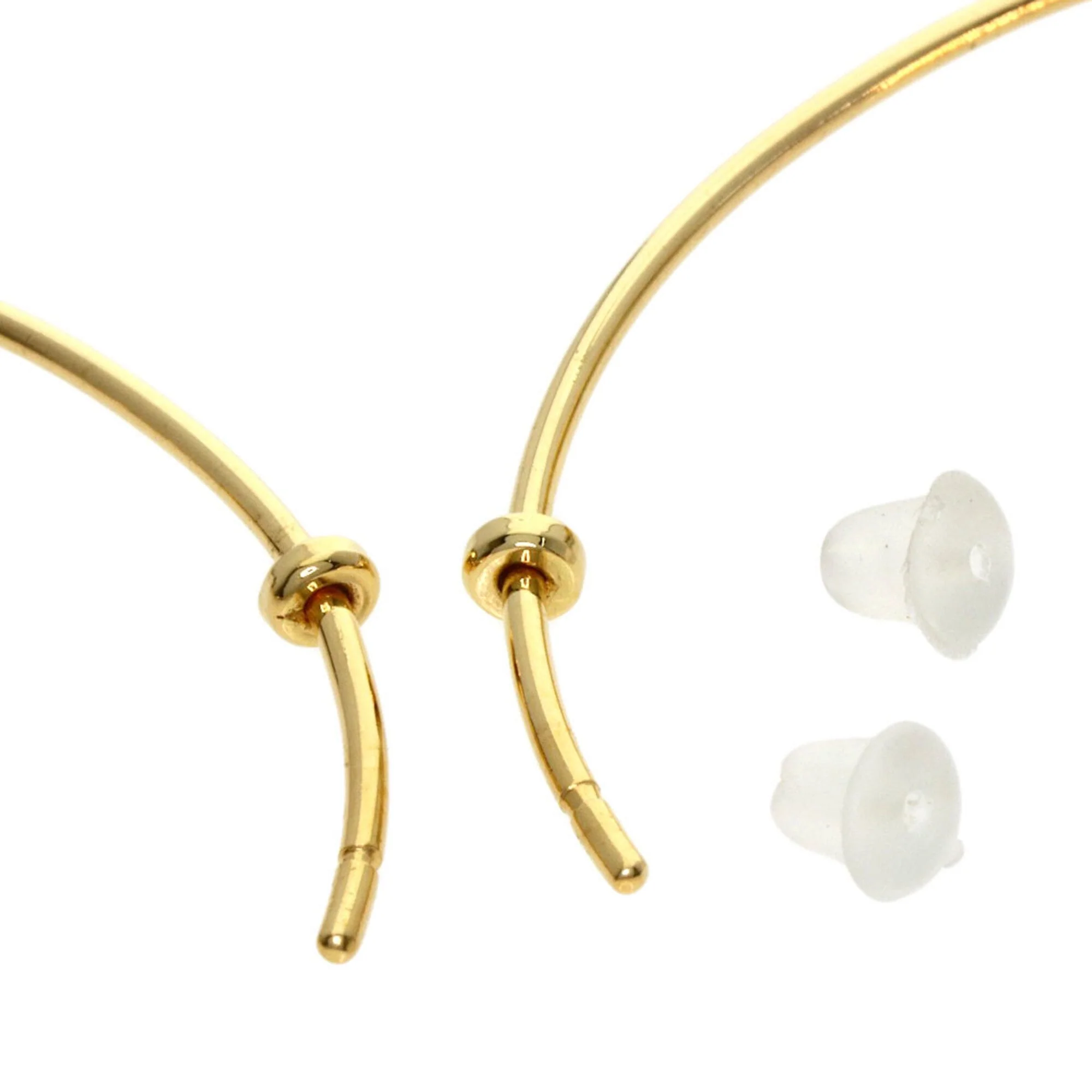 Earrings Pearl Hoop 18K Yellow Gold - Image 7