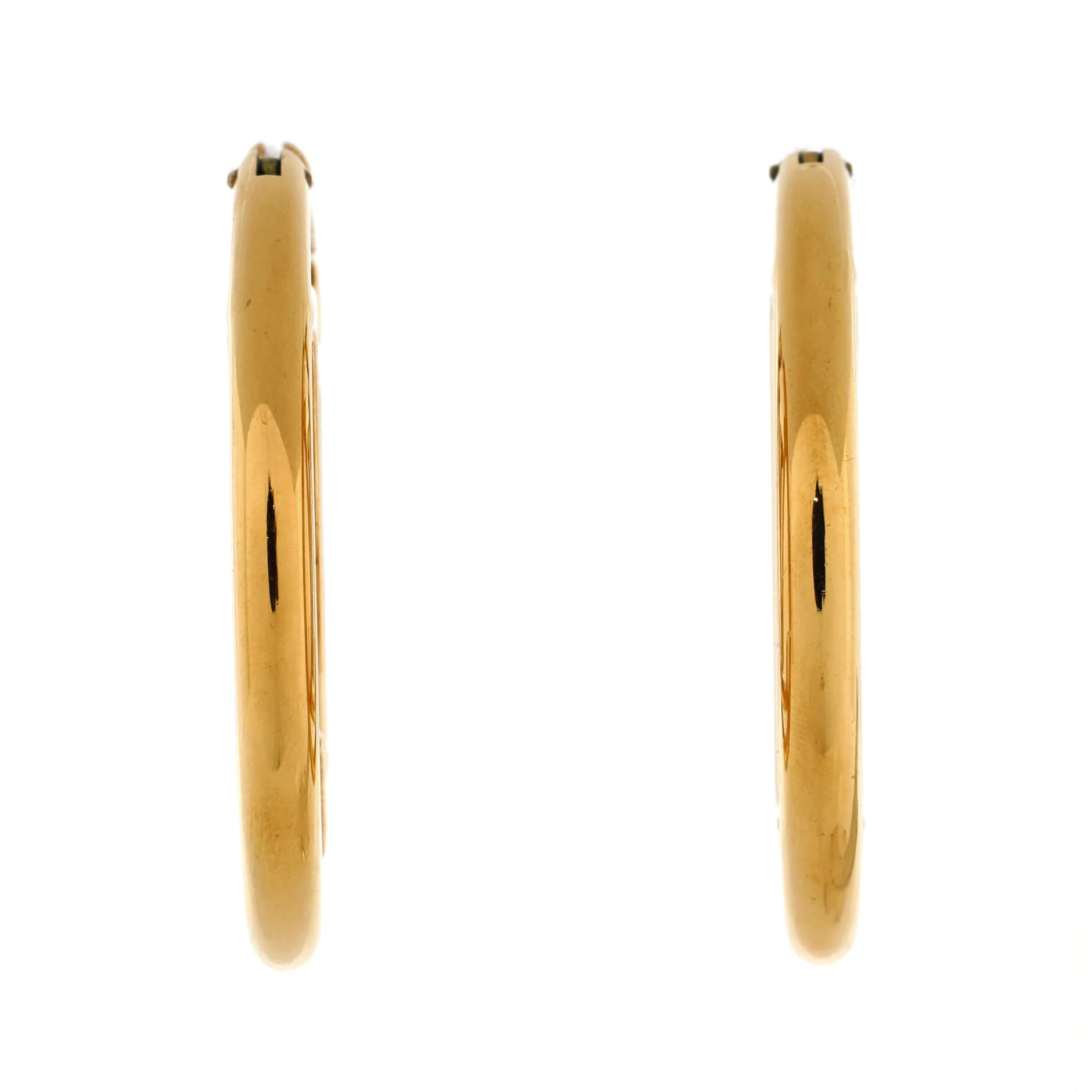 Louise Hoop Earrings Metal GM - Image 2