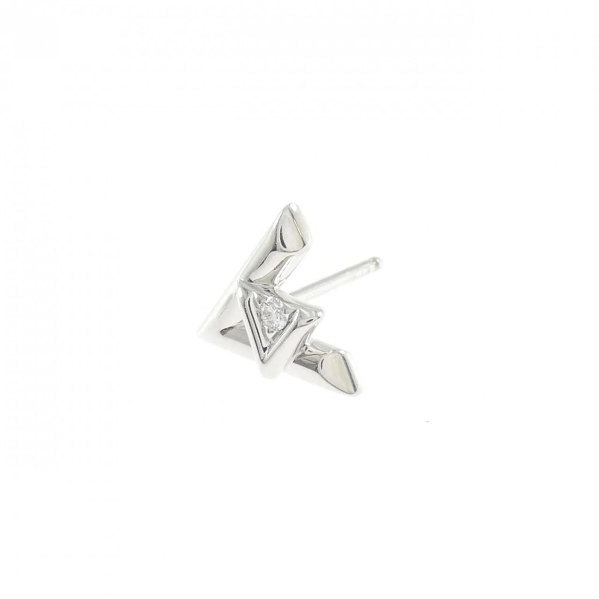 Single Earring 18K White Gold - Image 2