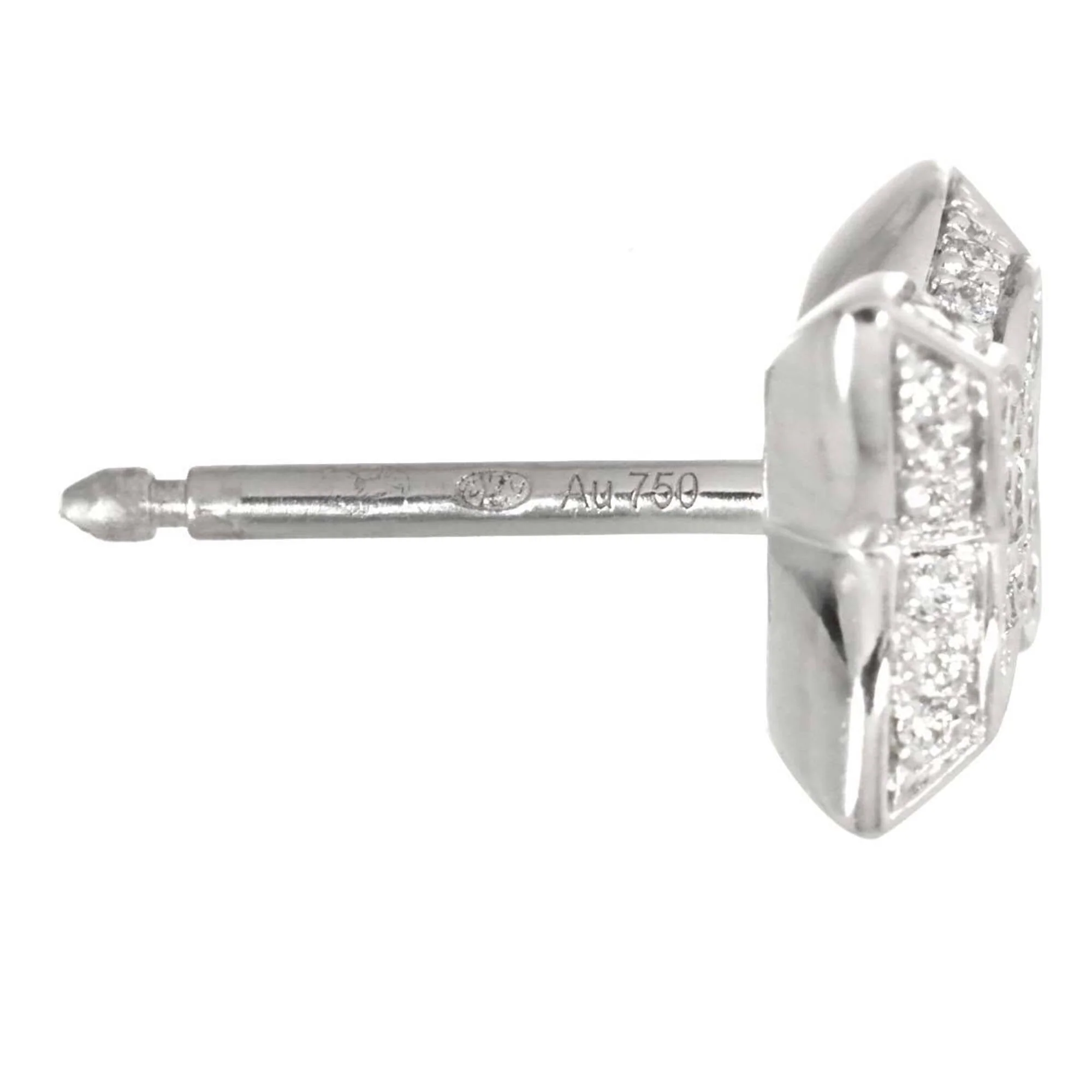 Single Earring 18K White Gold - Image 4