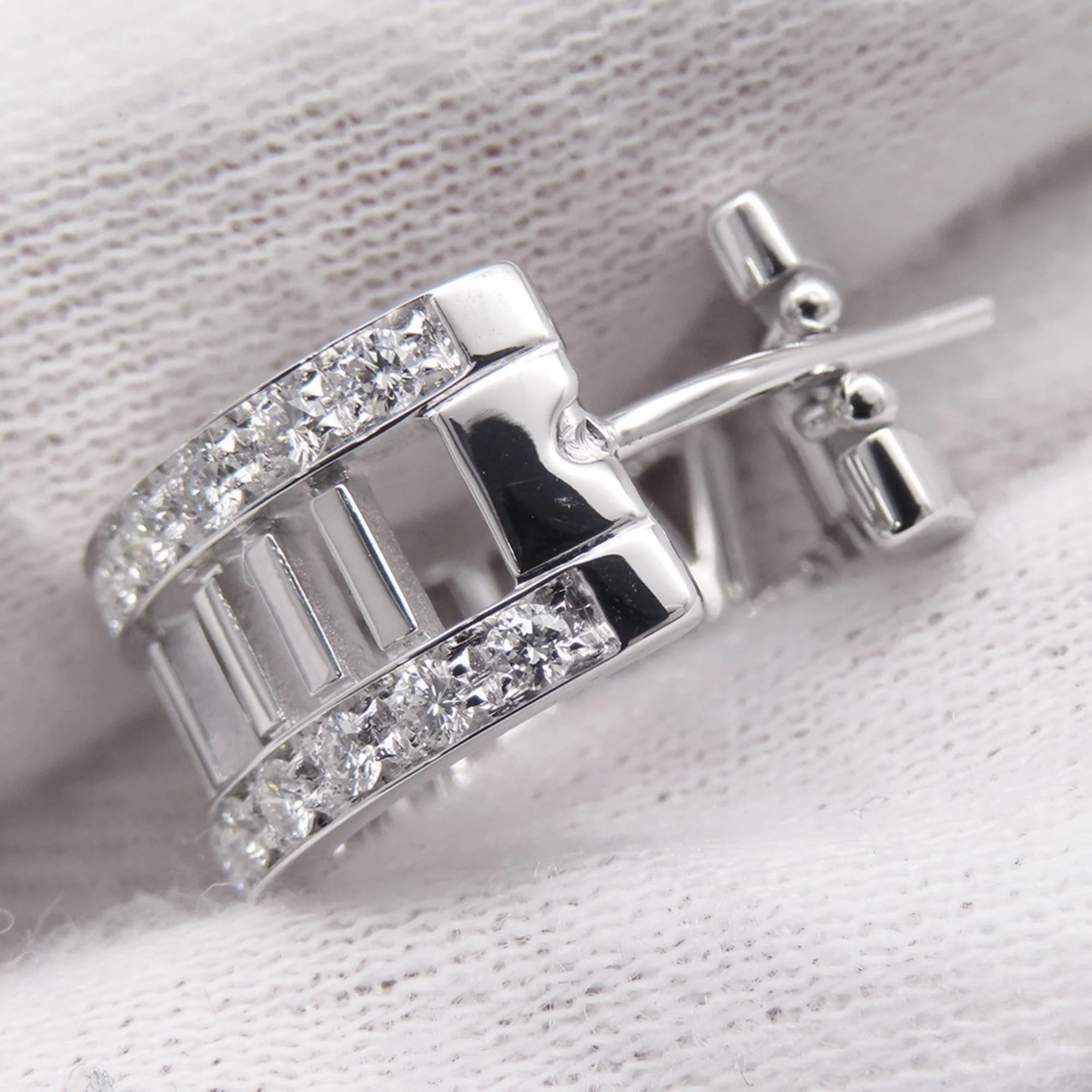 Atlas Earrings 18K White Gold 18K White Gold - Image 5