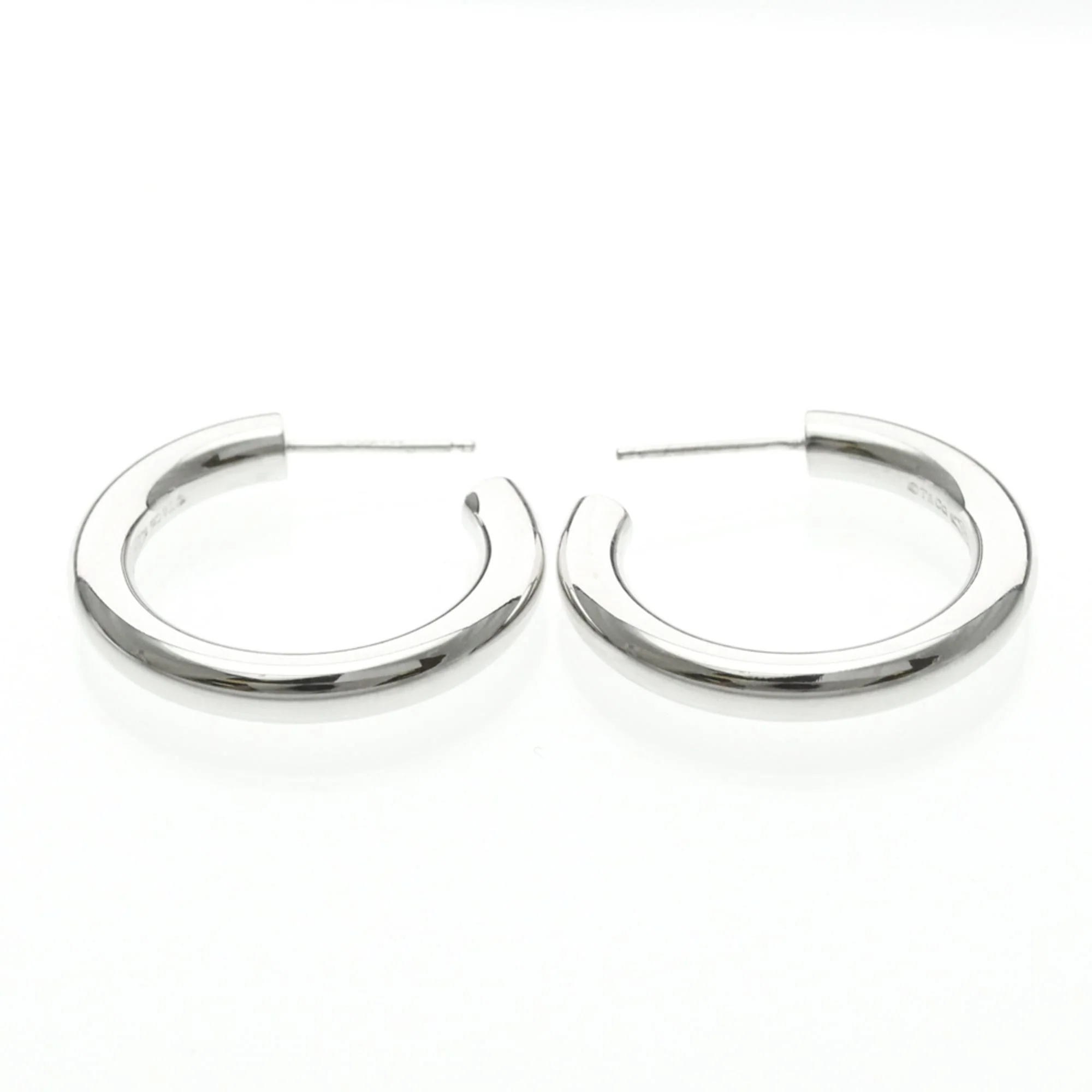 Earrings Hoop 18K White Gold - Image 5