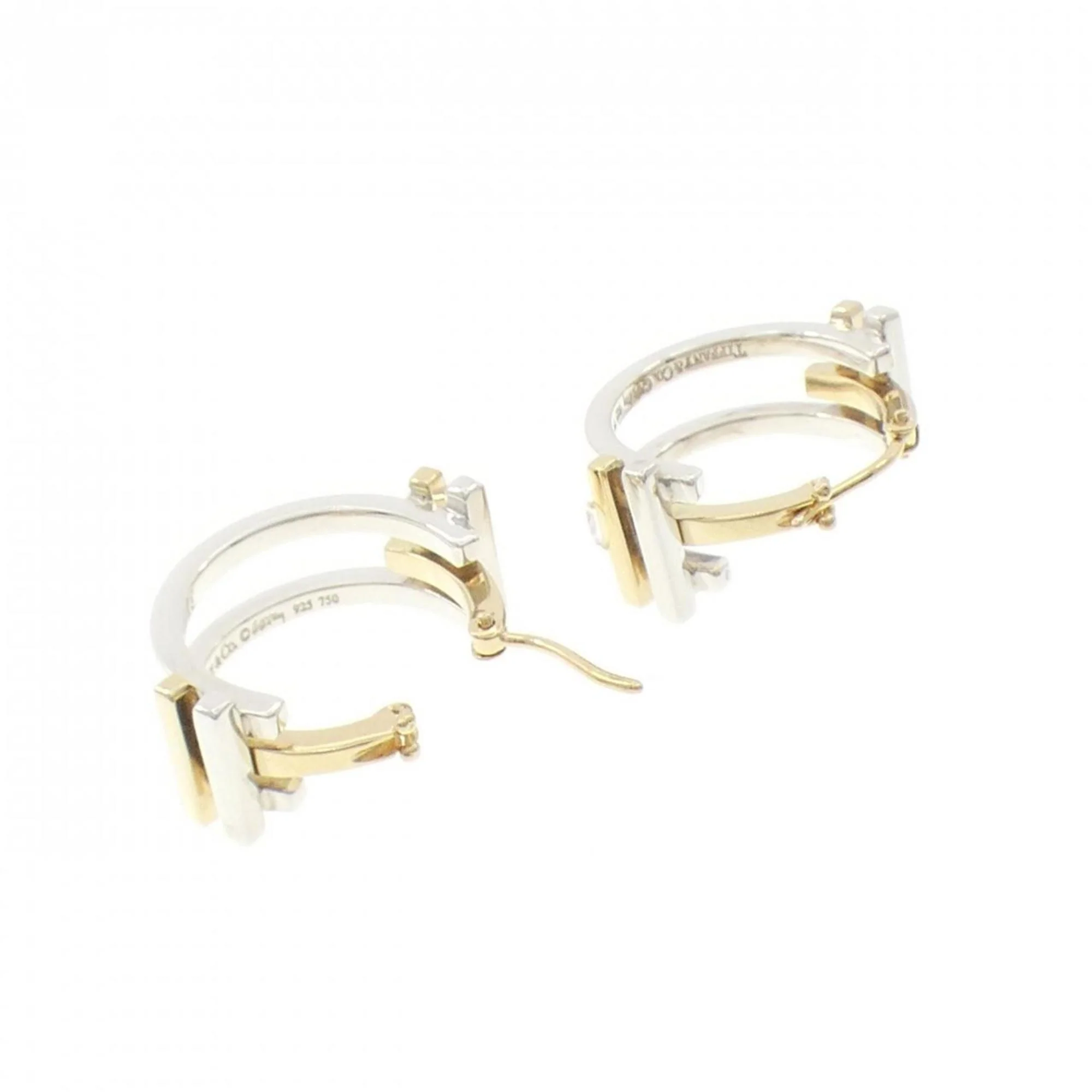 Earrings Sterling Silver and 18K Yellow Gold - Image 3