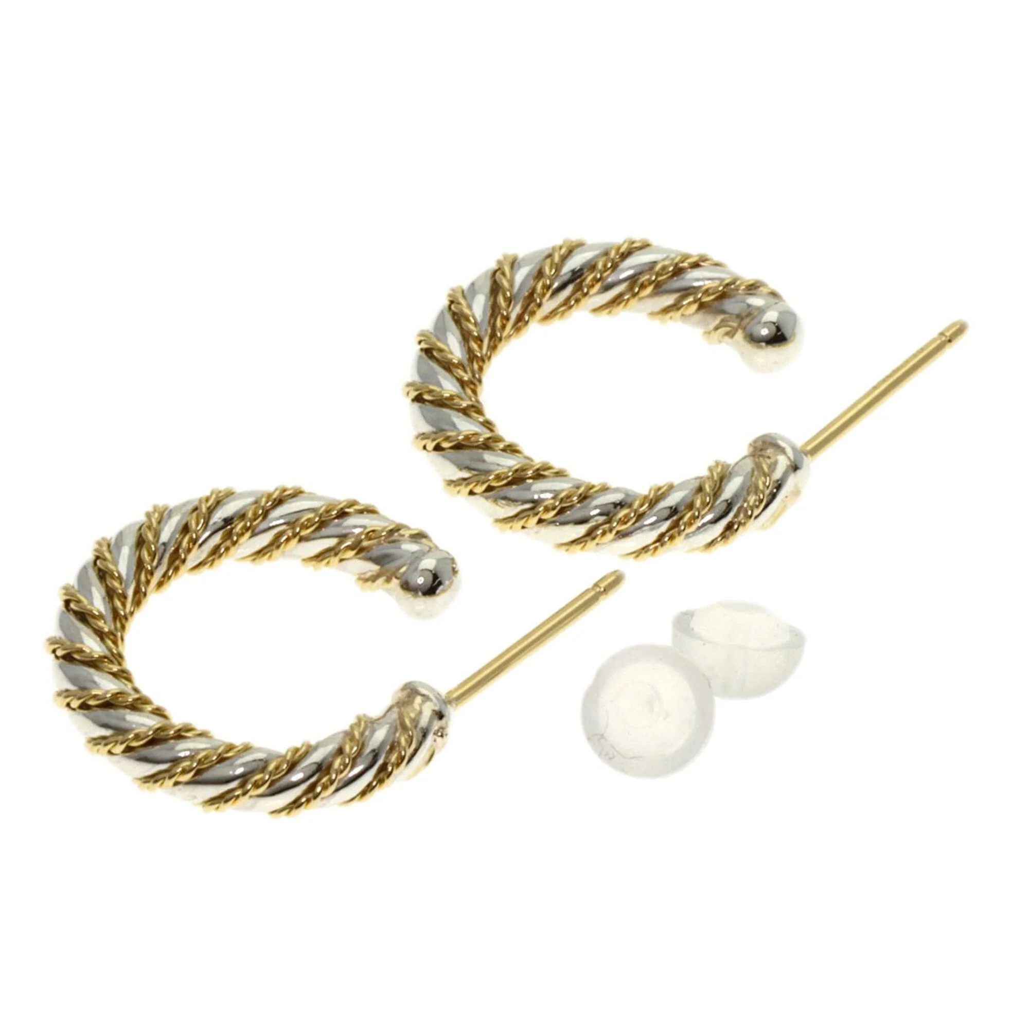 Earrings Sterling Silver and 18K Yellow Gold - Image 2