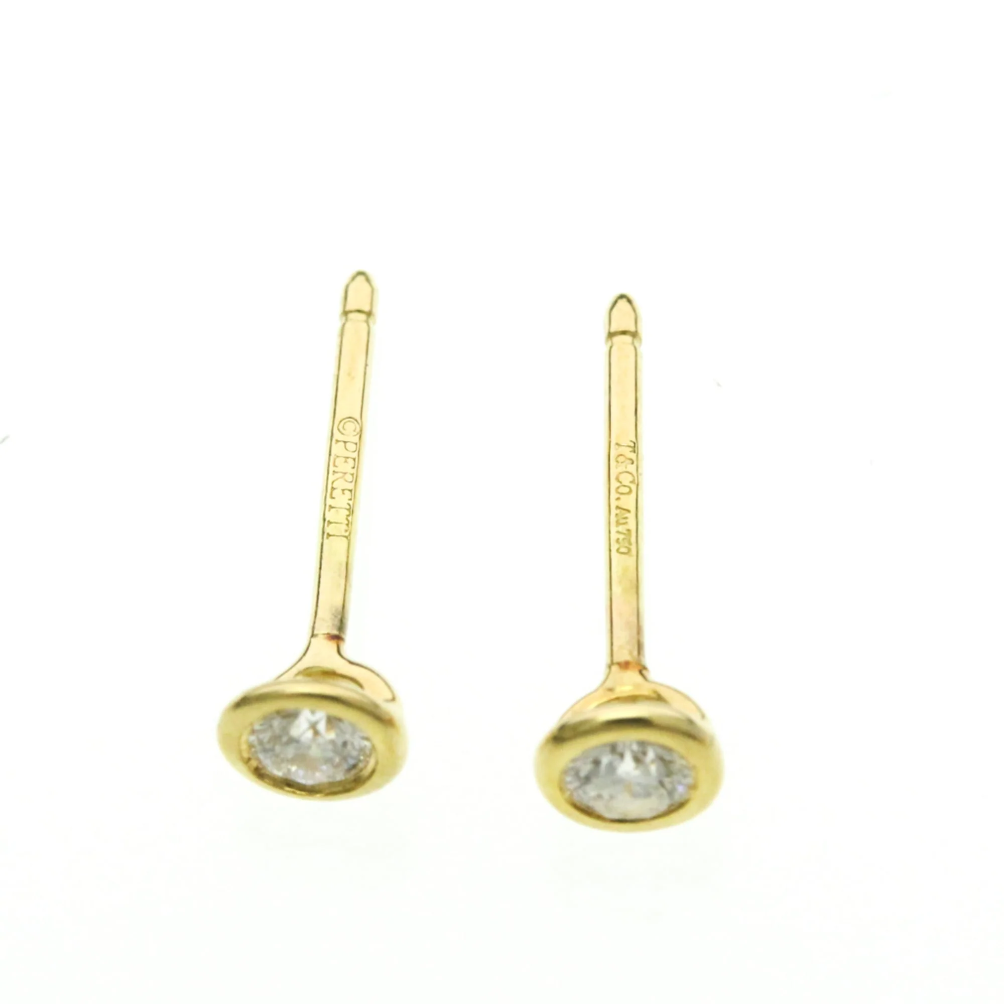 Earrings Stud 18K Yellow Gold - Image 2