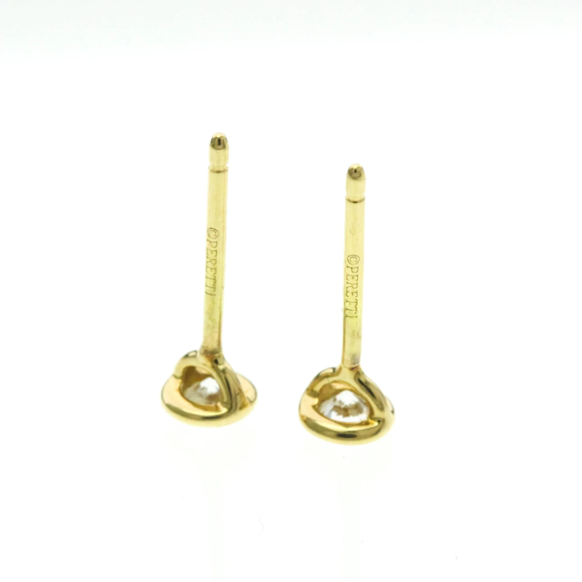 Earrings Stud 18K Yellow Gold - Image 3
