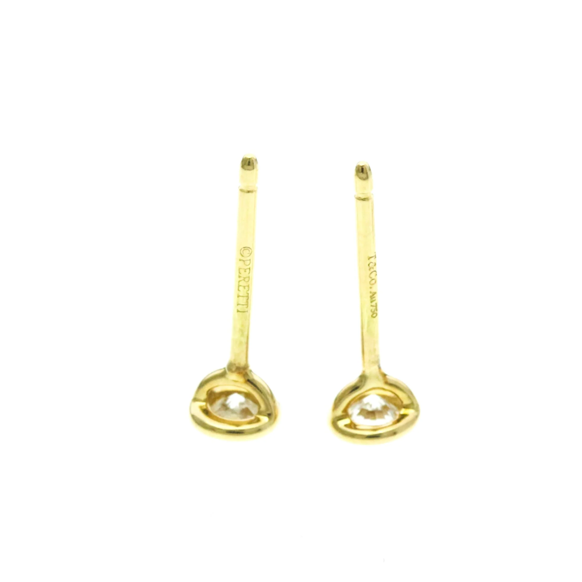 Earrings Stud 18K Yellow Gold - Image 4