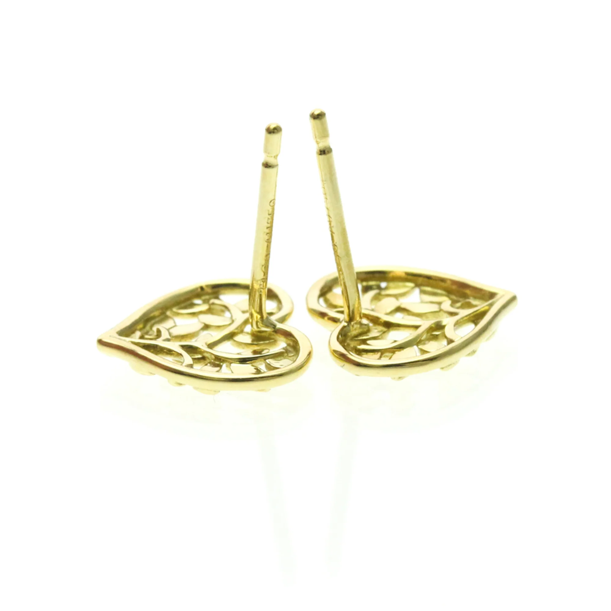 Earrings Stud 18K Yellow Gold - Image 3