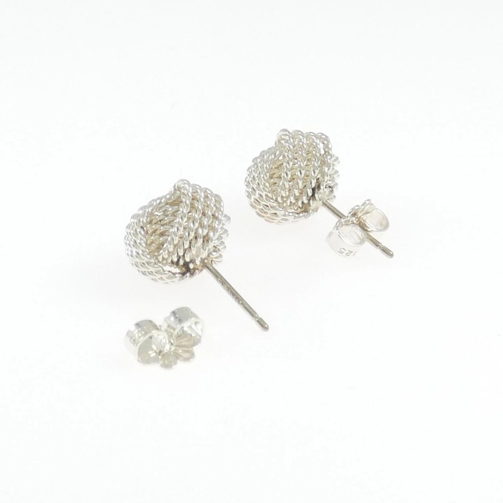 Knot Stud Earrings Sterling Silver Sterling Silver - Image 3