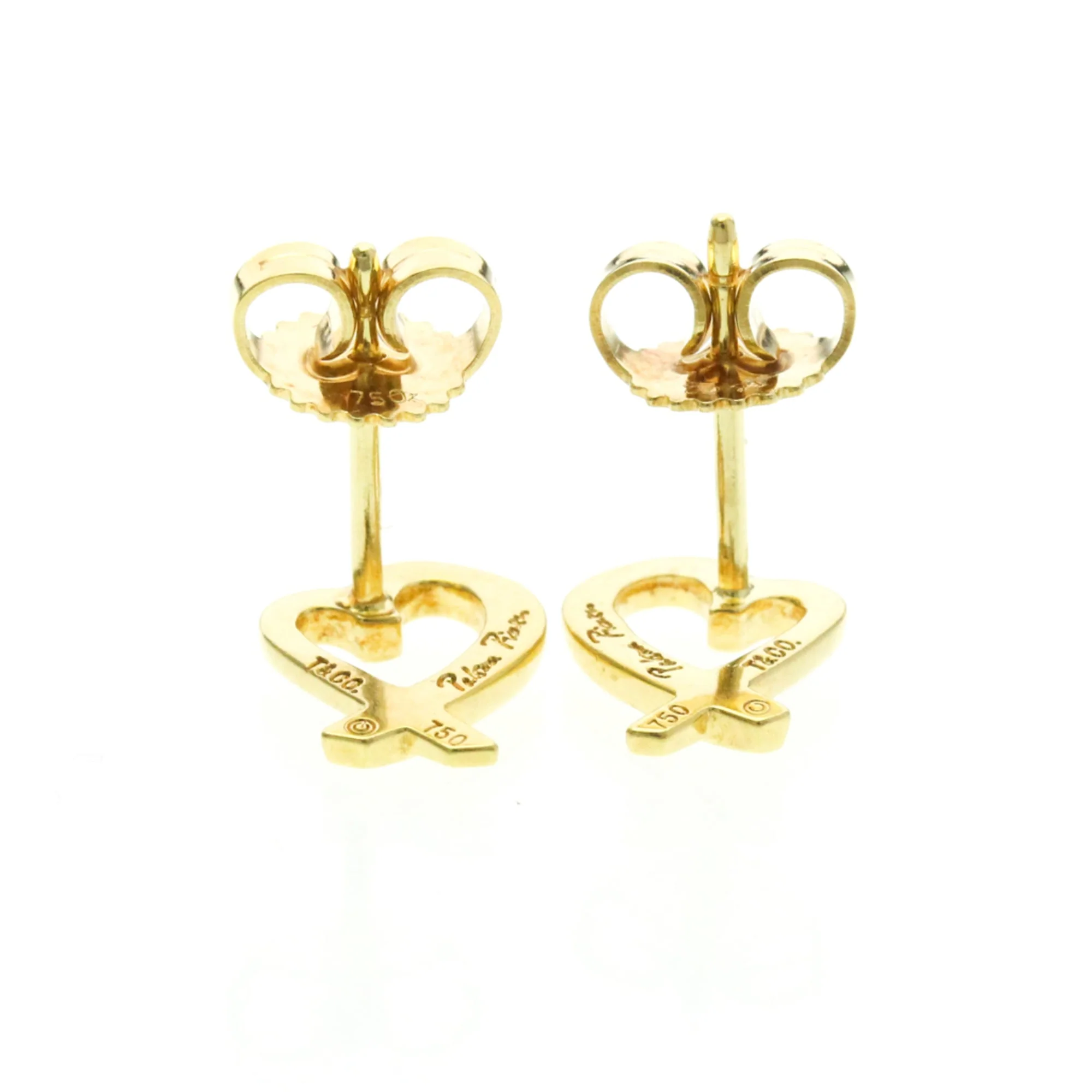Loving Heart Earrings 18K Yellow Gold 18K Yellow Gold - Image 4
