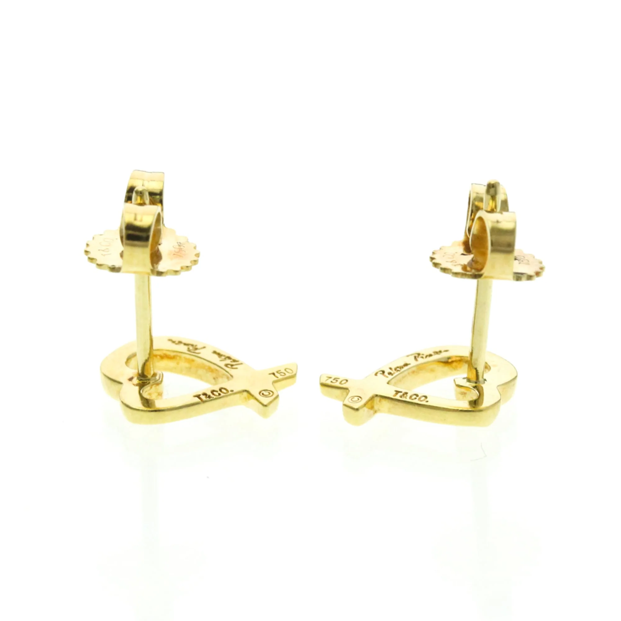 Loving Heart Earrings 18K Yellow Gold 18K Yellow Gold - Image 5