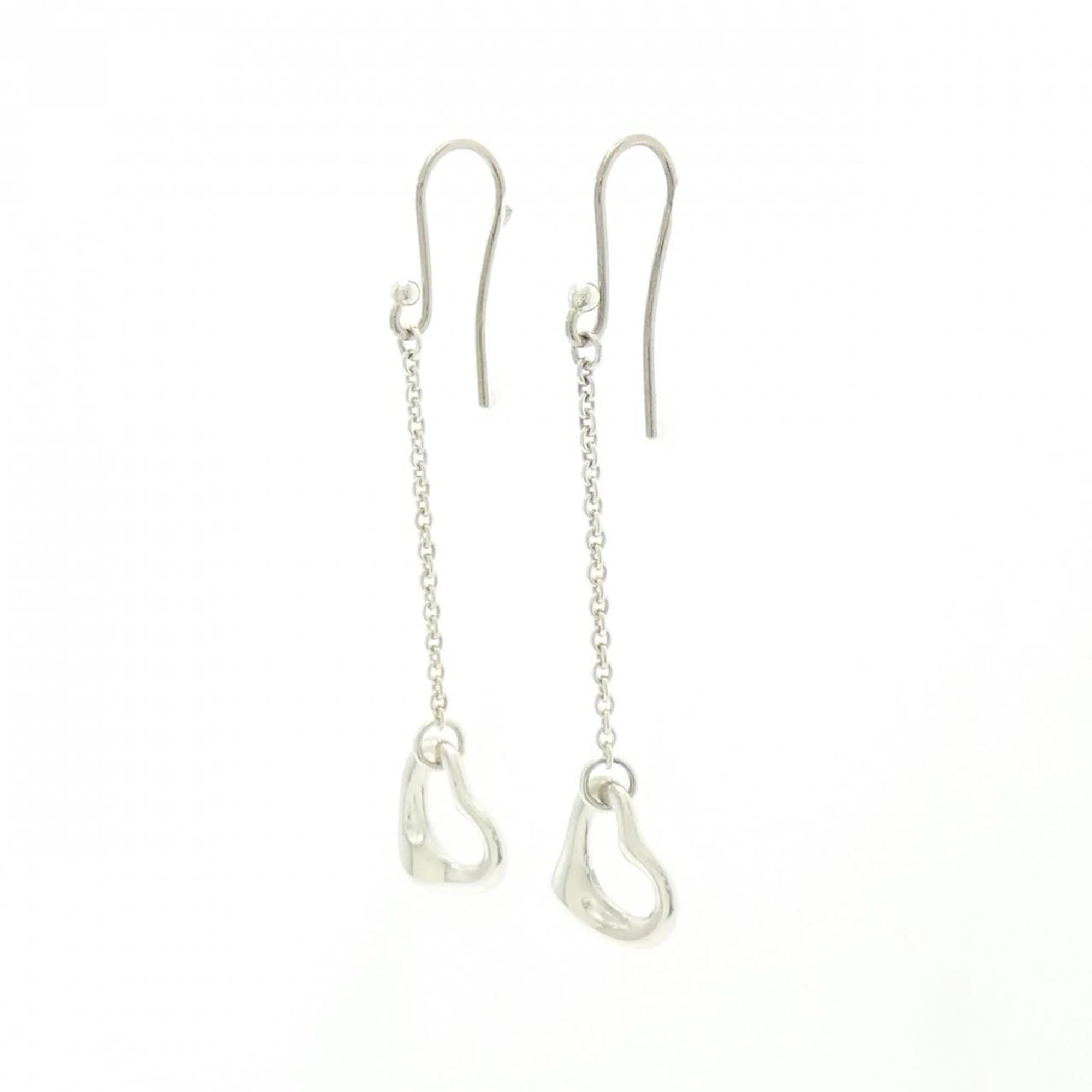 Open Heart Earrings Sterling Silver 48.7mm Sterling Silver - Image 2