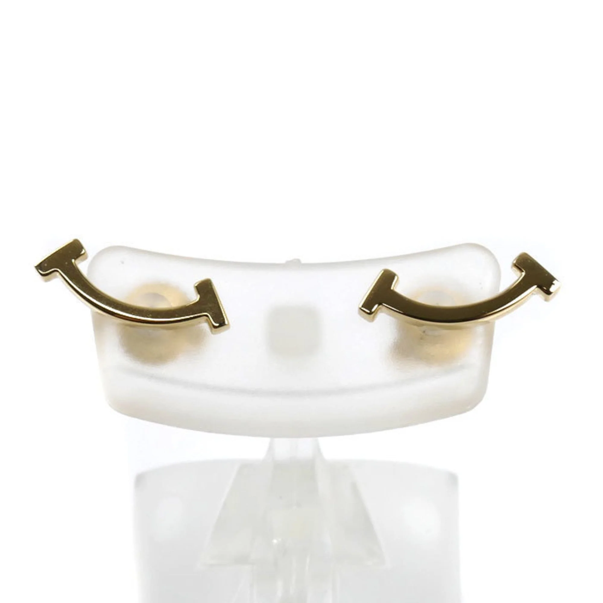 T Smile Mini Pendant Necklace 18K Yellow Gold Earrings 18K Yellow Gold