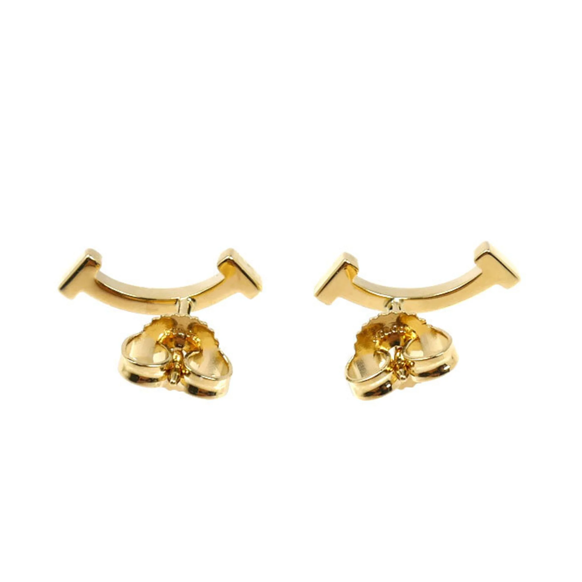 T Smile Mini Pendant Necklace 18K Yellow Gold Earrings 18K Yellow Gold - Image 3