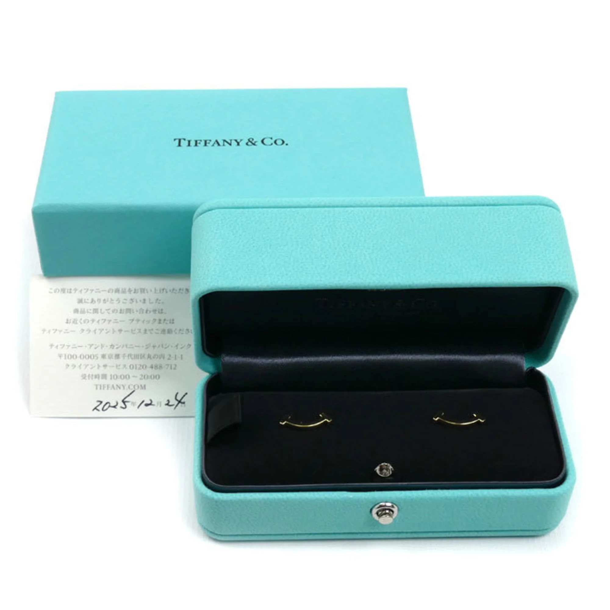 T Smile Mini Pendant Necklace 18K Yellow Gold Earrings 18K Yellow Gold - Image 6