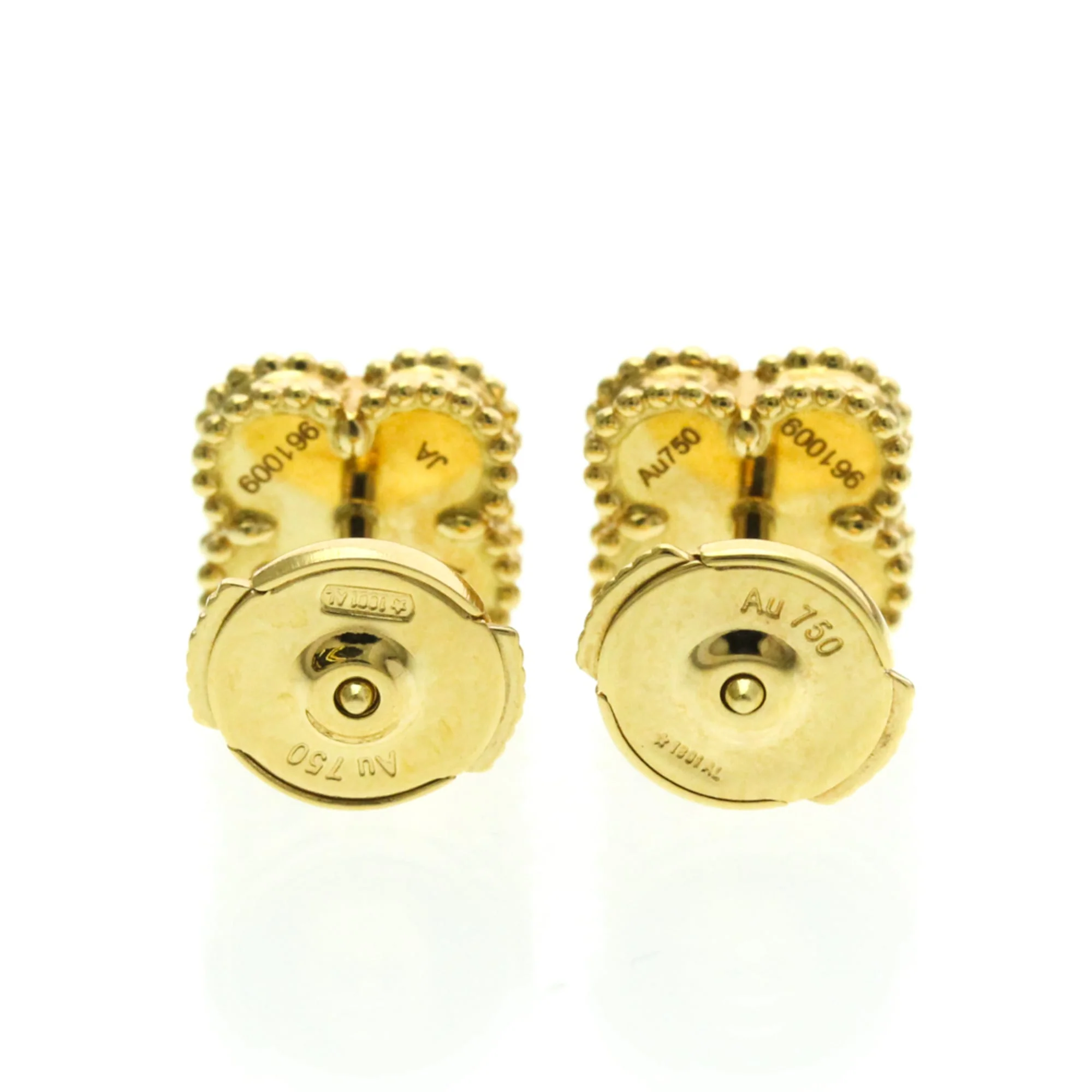 Sweet Alhambra Earrings 18K Yellow Gold and Mother of Pearl 18K Yellow Gold - Image 6