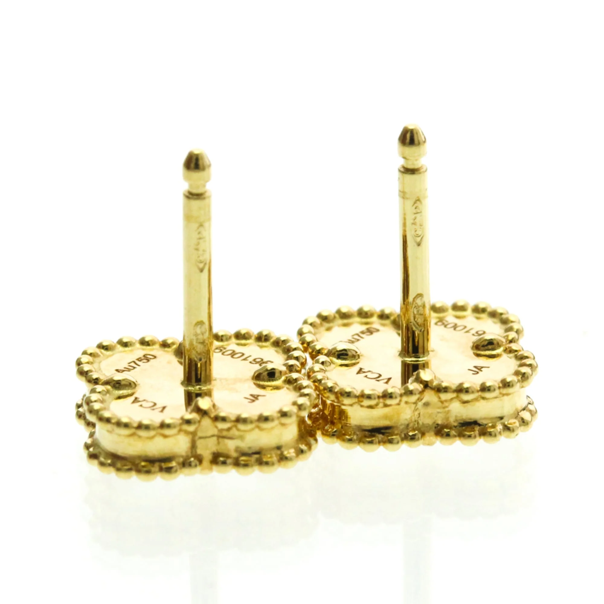 Sweet Alhambra Earrings 18K Yellow Gold and Mother of Pearl 18K Yellow Gold - Image 8