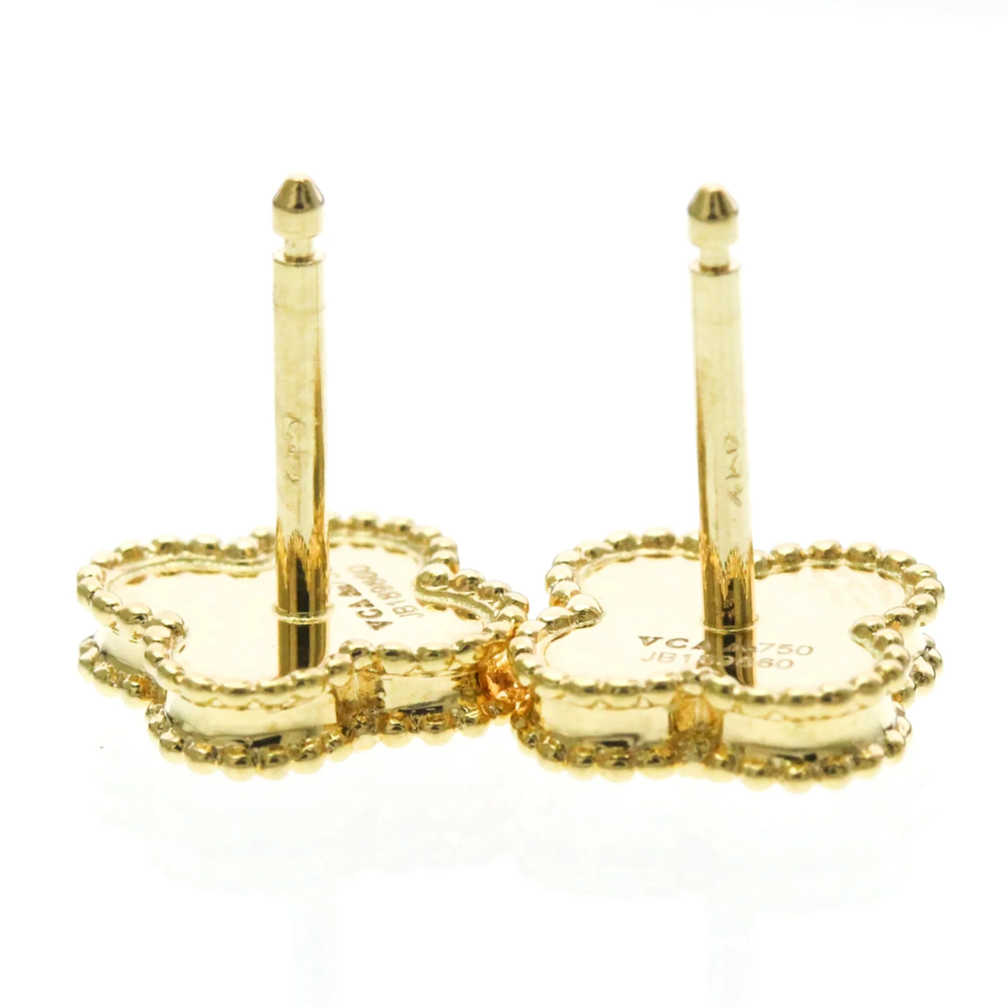 Sweet Alhambra Earrings 18K Yellow Gold and Mother of Pearl 18K Yellow Gold - Image 6