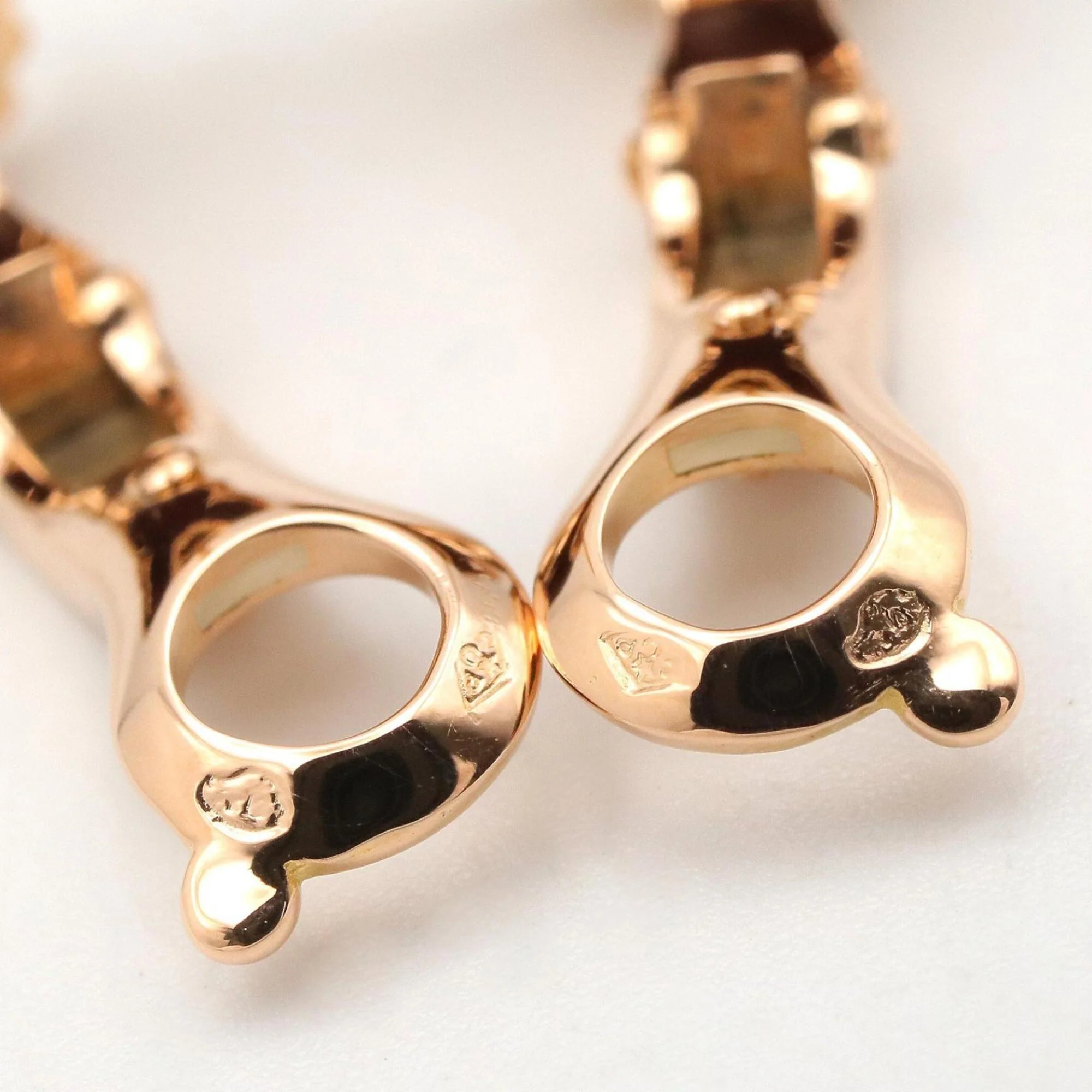 Vintage Alhambra Earrings 18K Rose Gold and Onyx 18K Rose Gold - Image 6