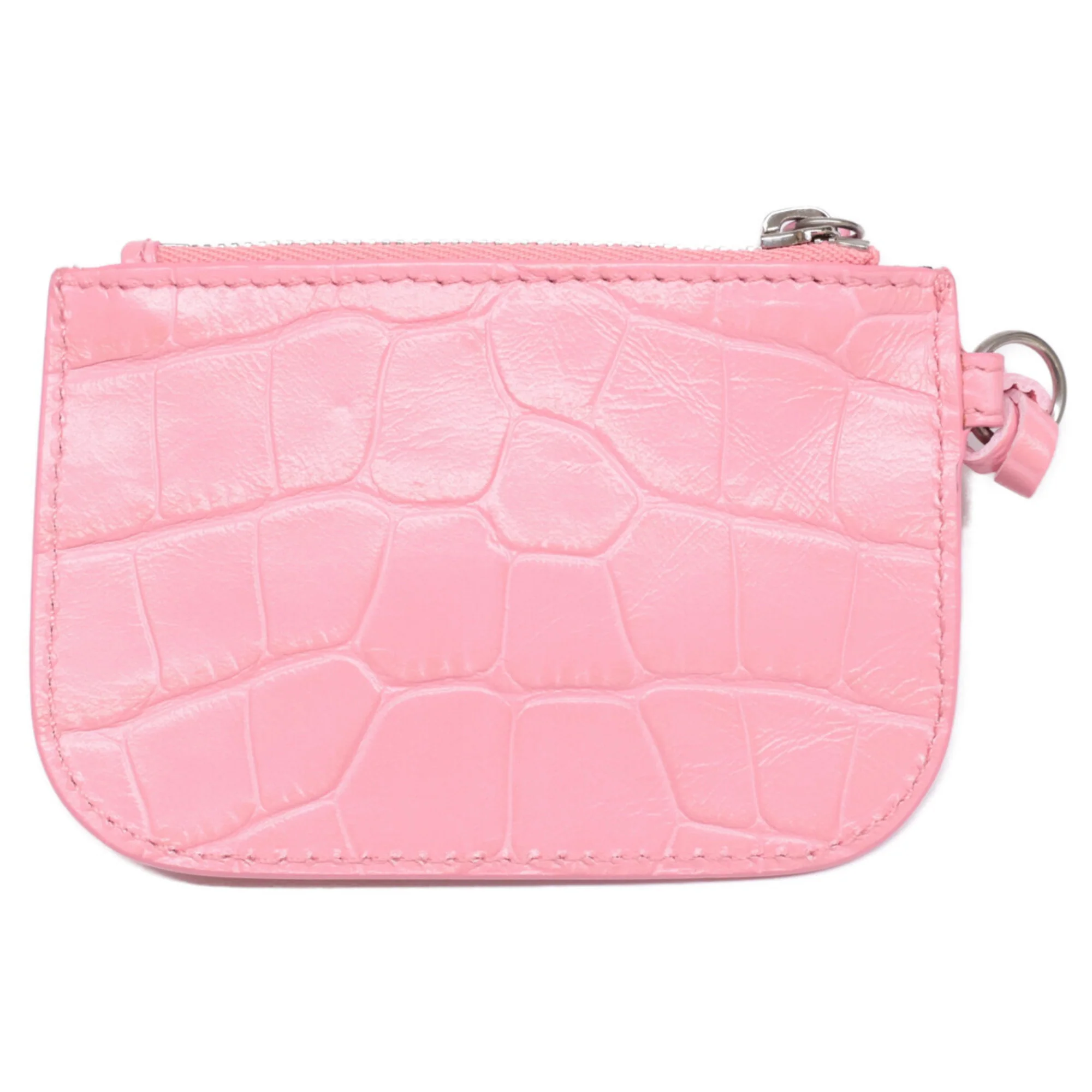 Le Cagole Giant Studs Shoulder Bag Crocodile Embossed Leather Mini - Image 2