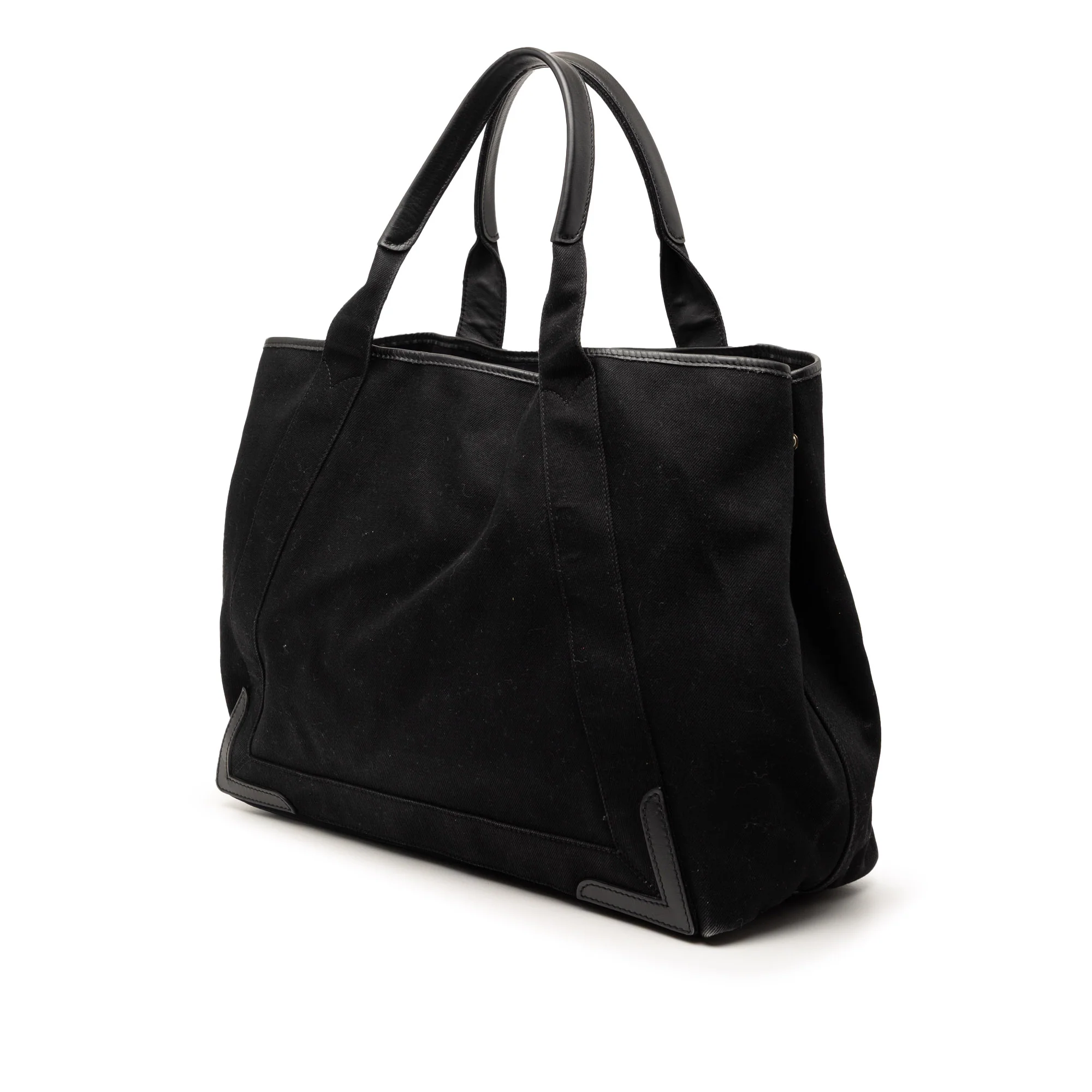 Navy Cabas Leather Medium - Image 2