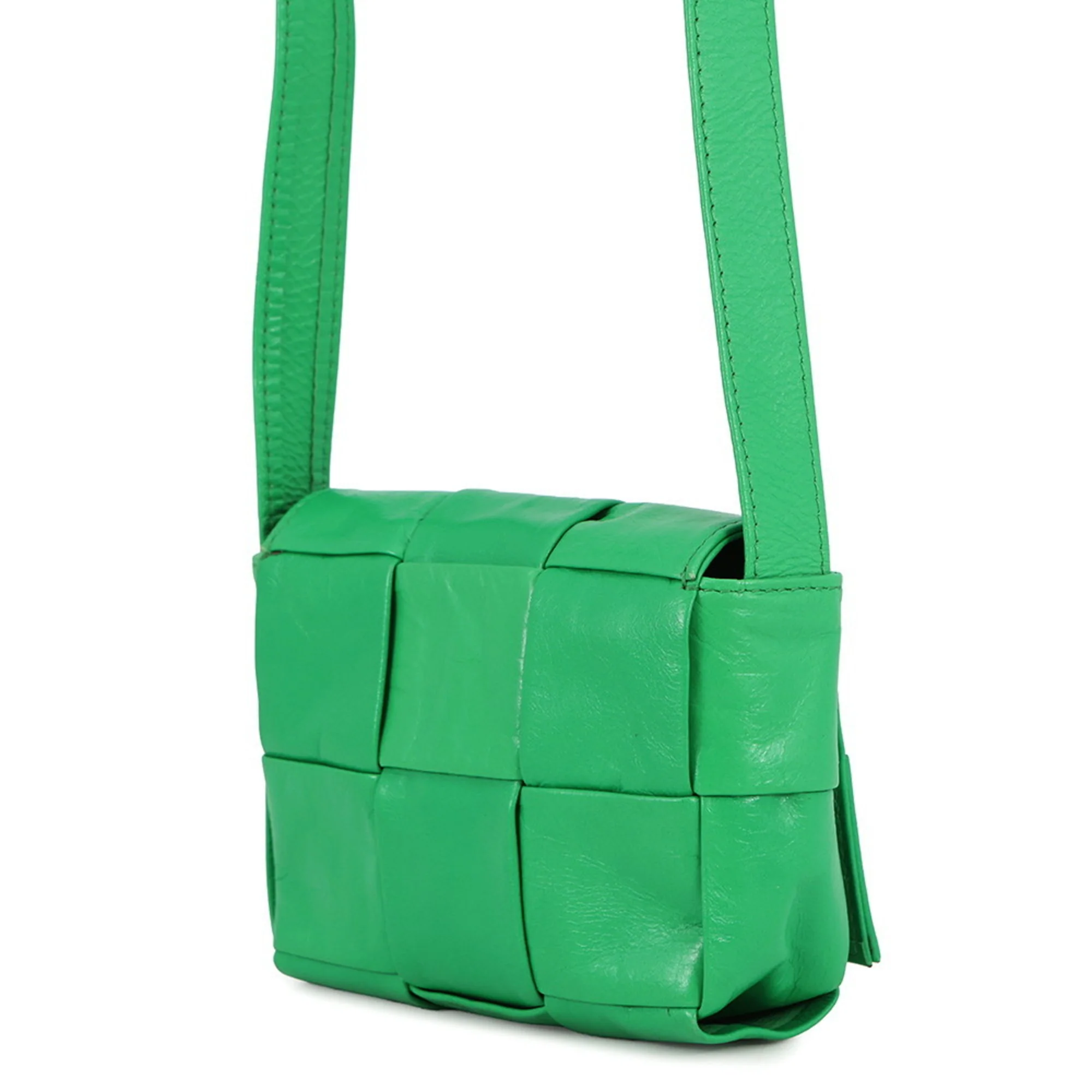 Cassette Crossbody Bag Maxi Intrecciato Leather - Image 2