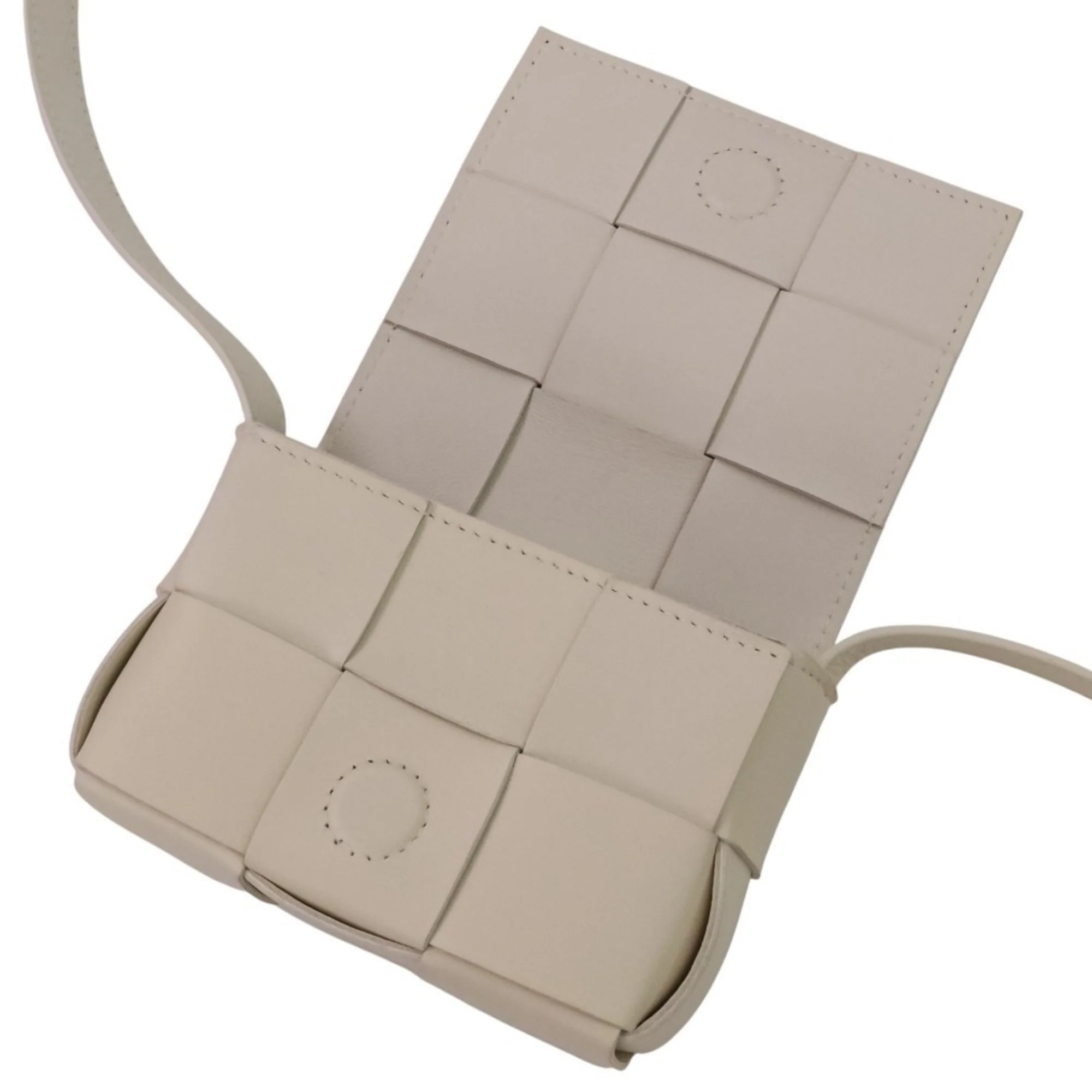 Cassette Crossbody Bag Maxi Intrecciato Leather - Image 8