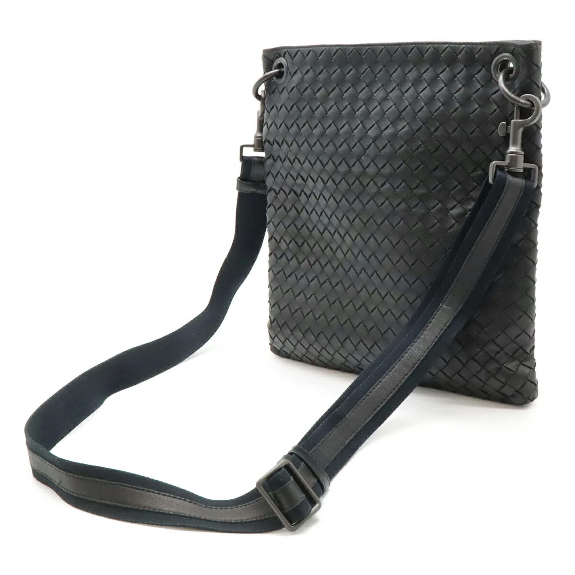 Flat Messenger Bag Intrecciato Nappa Medium - Image 3