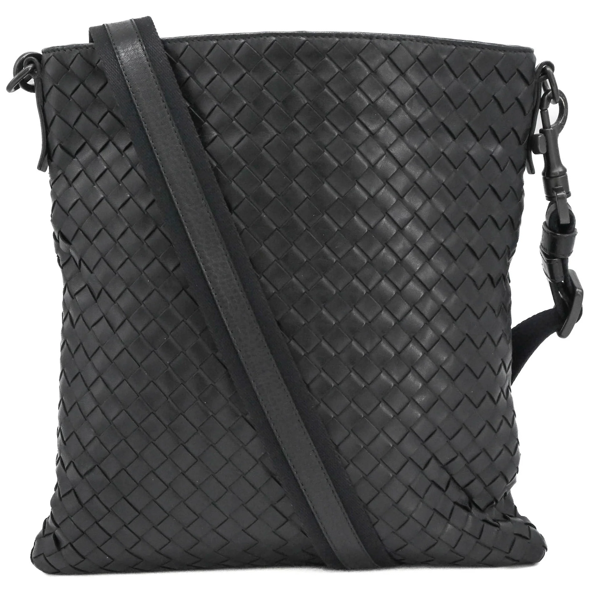 Flat Messenger Bag Intrecciato Nappa Medium