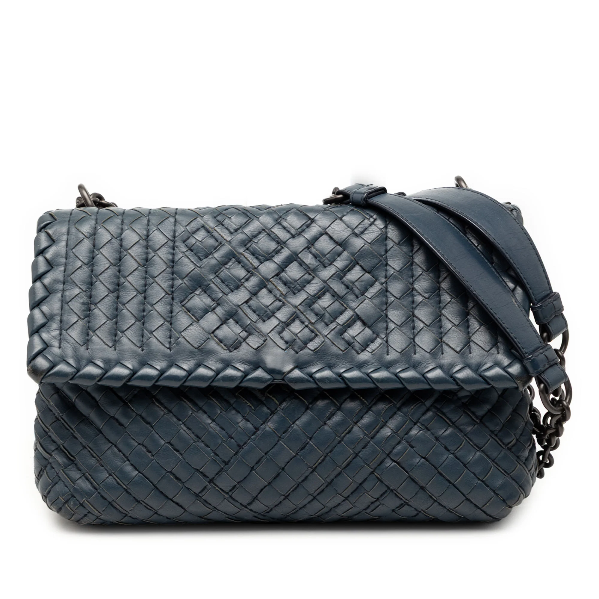 Olimpia Crossbody Bag Stitched Intrecciato Nappa Small
