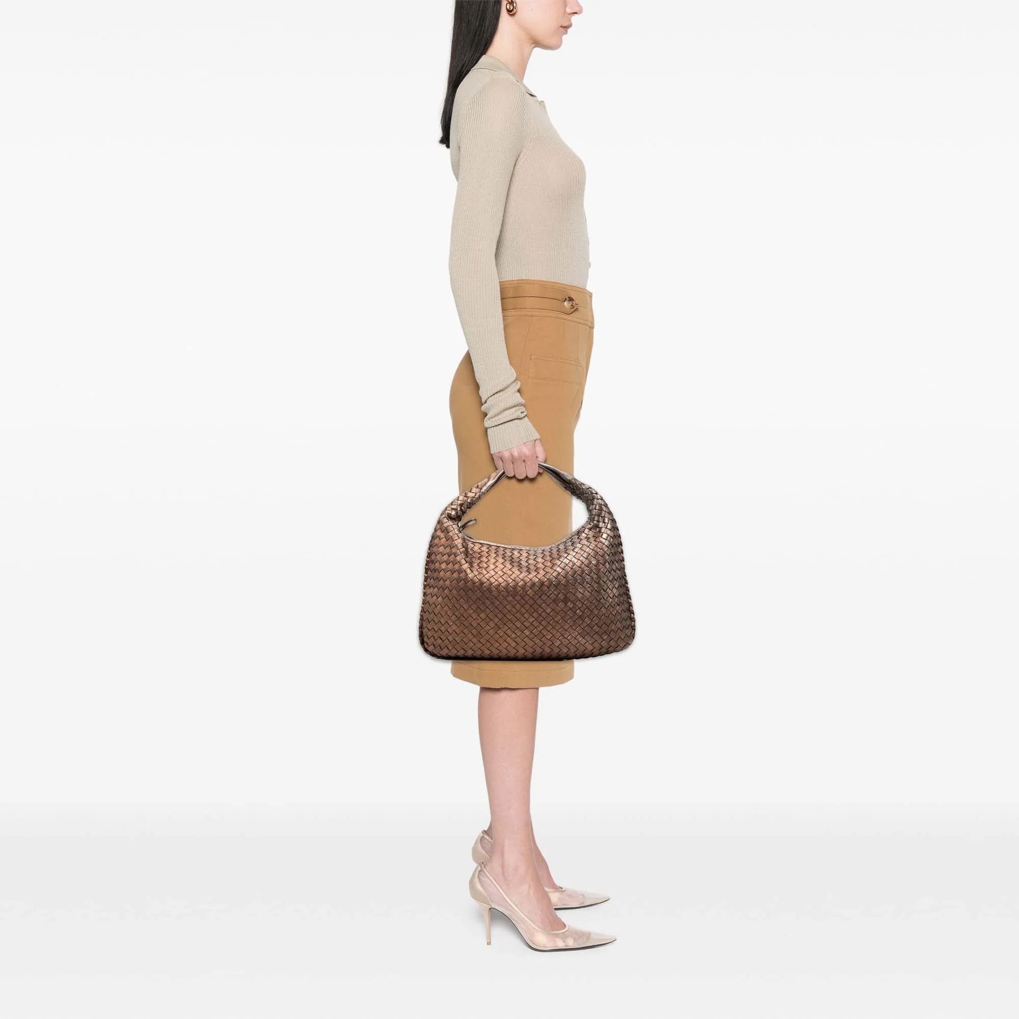 Veneta Hobo Intrecciato Nappa Small - Image 8