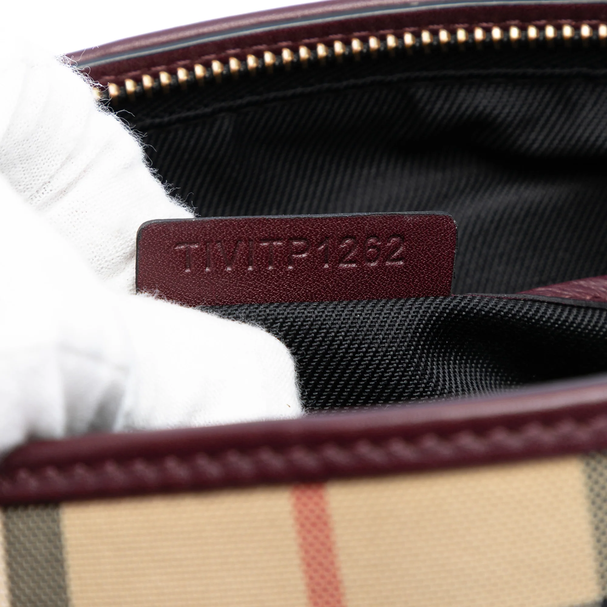 Chichester Crossbody Bag Horseferry Check Canvas and Leather Small - Image 6